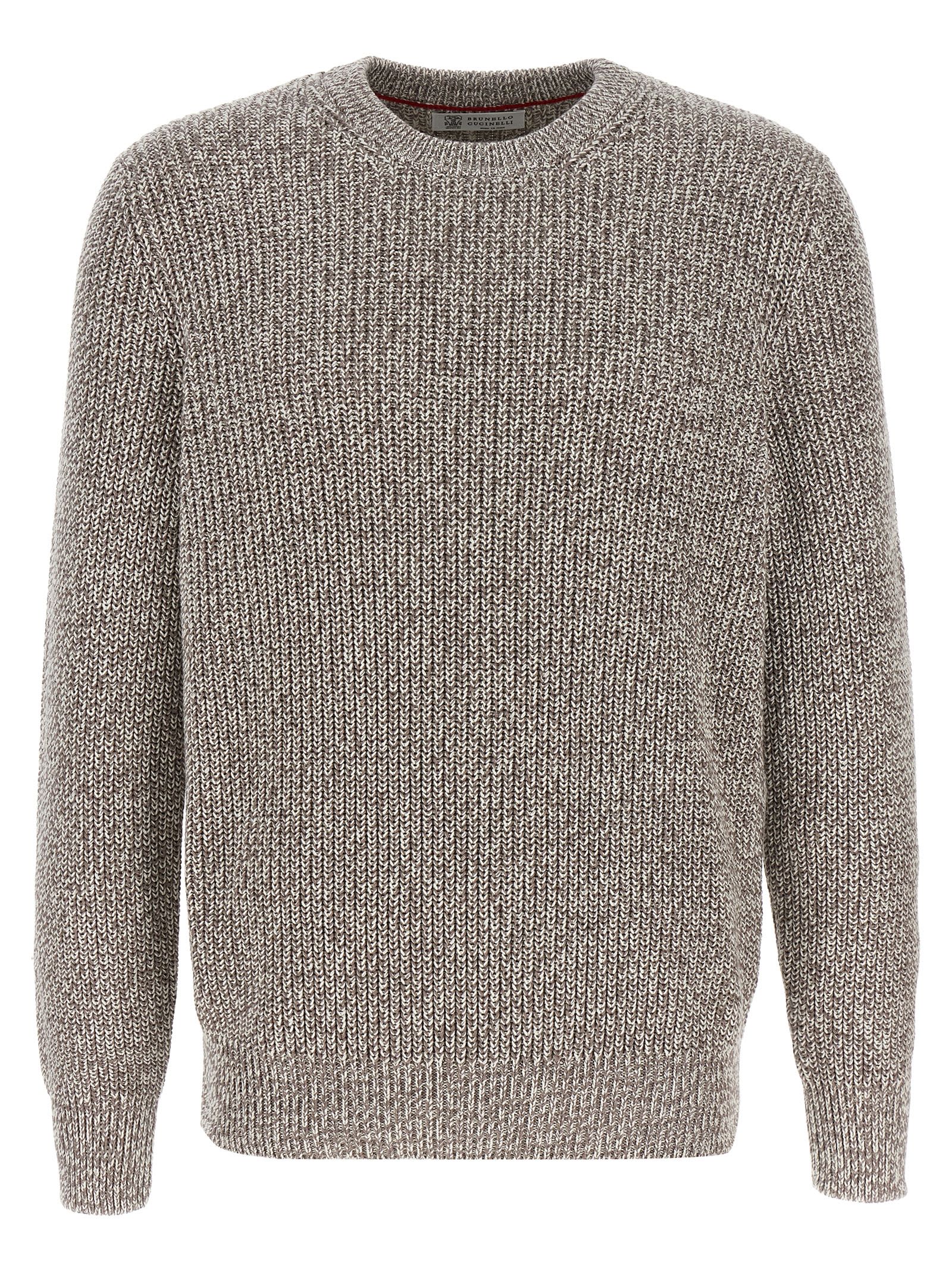 Brunello Cucinelli Cotton Sweater Sweaters And Cardigans Multicolor