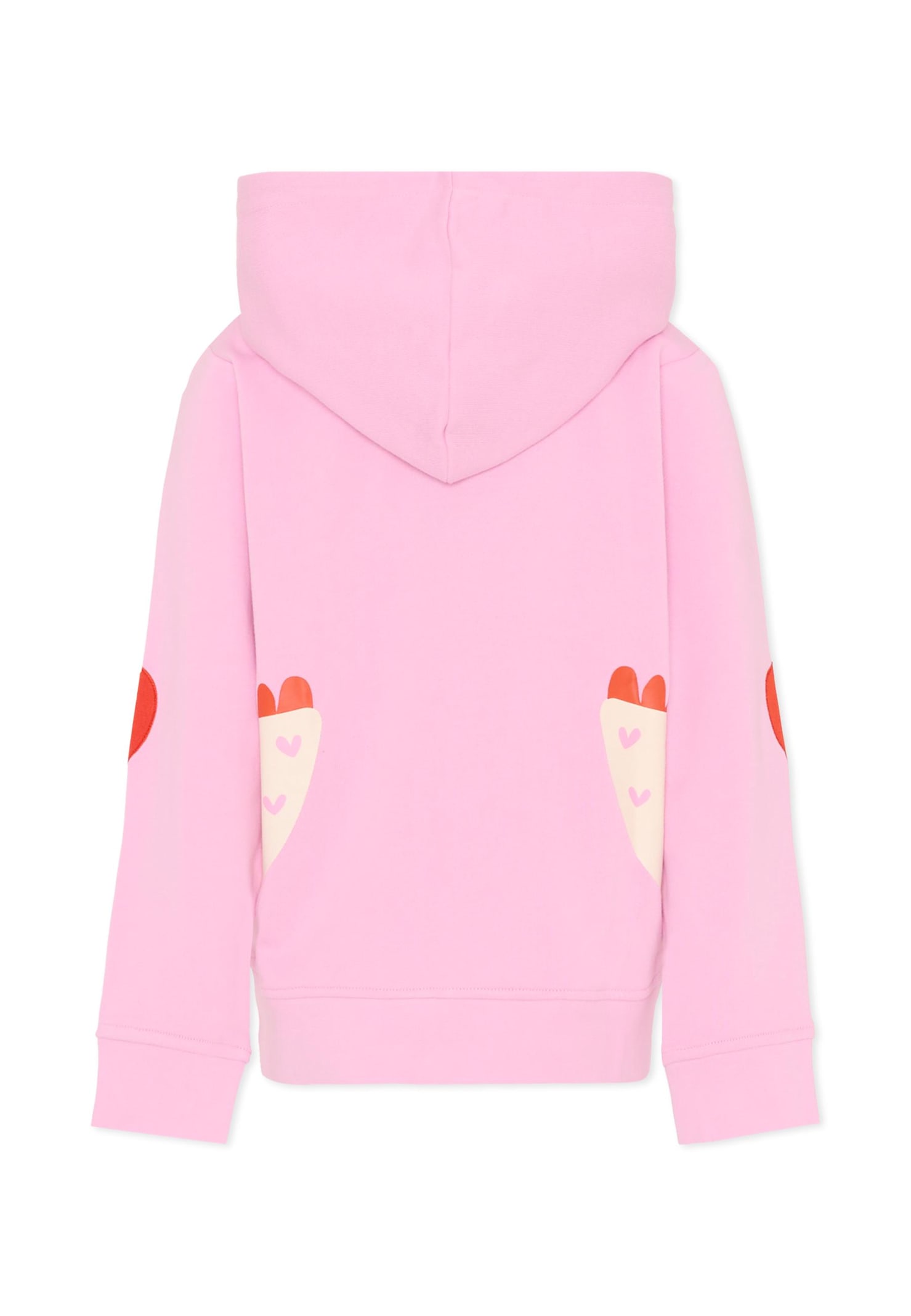 Stella Mccartney Pink Sweatshirt For Girl With Hens In Pink