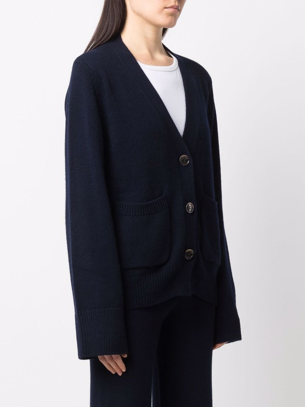 Lisa Yang Danni Cashmere Cardigan In Blue