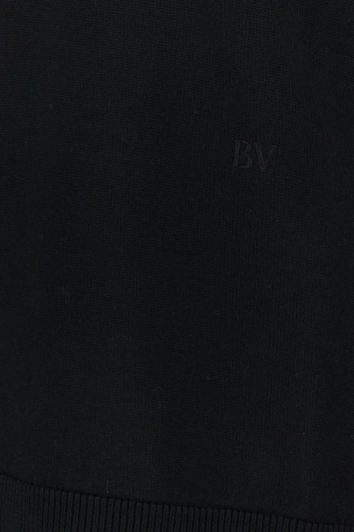 Shop Bottega Veneta Black Wool Oversize Sweater