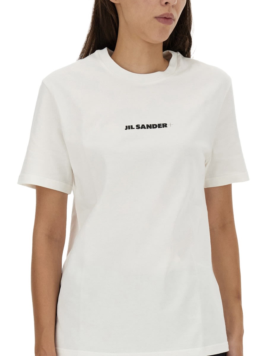 Shop Jil Sander T-shirt Con Logo In White