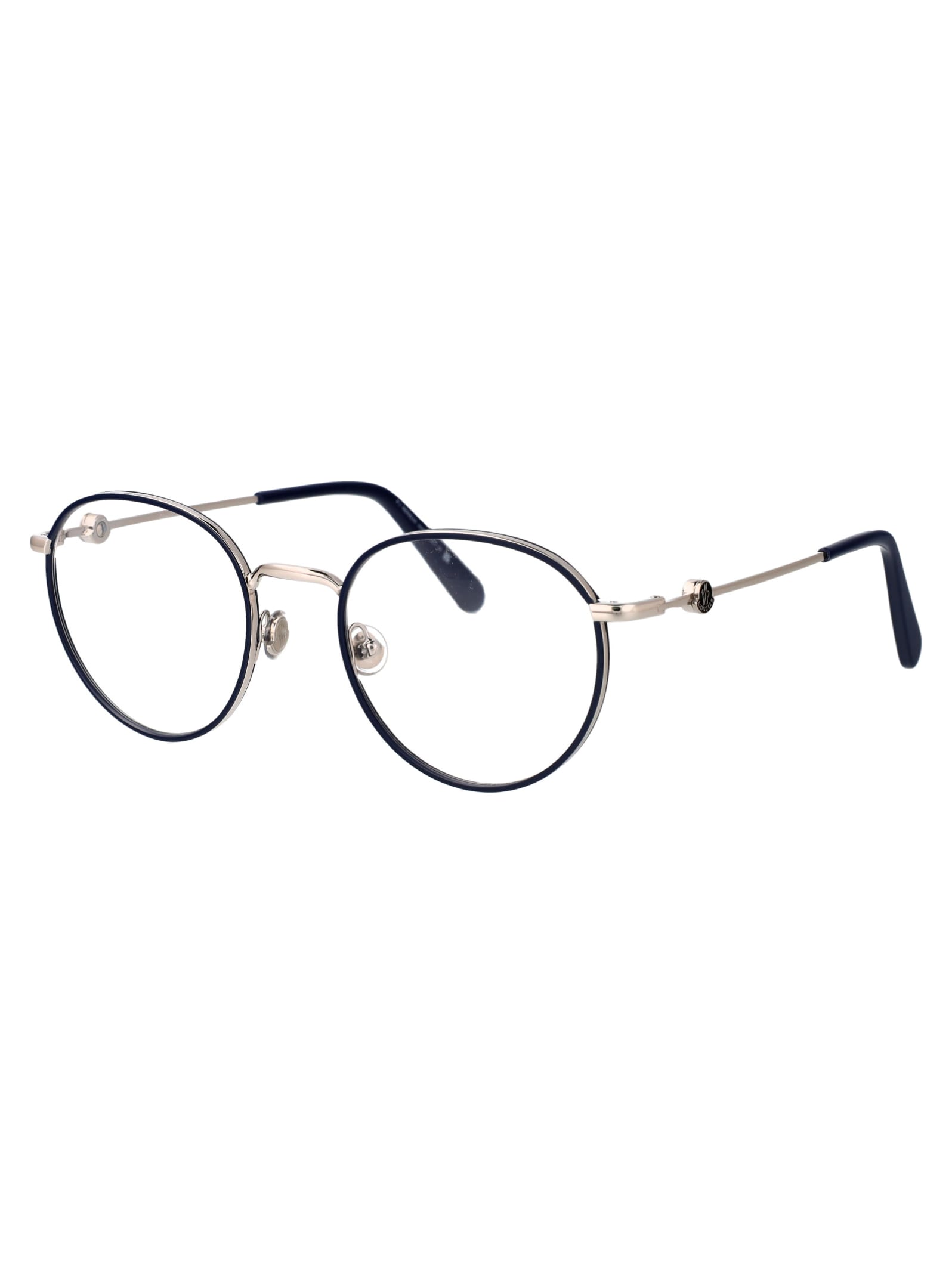 Shop Moncler Ml5135 Glasses In 016 Nero Lucido