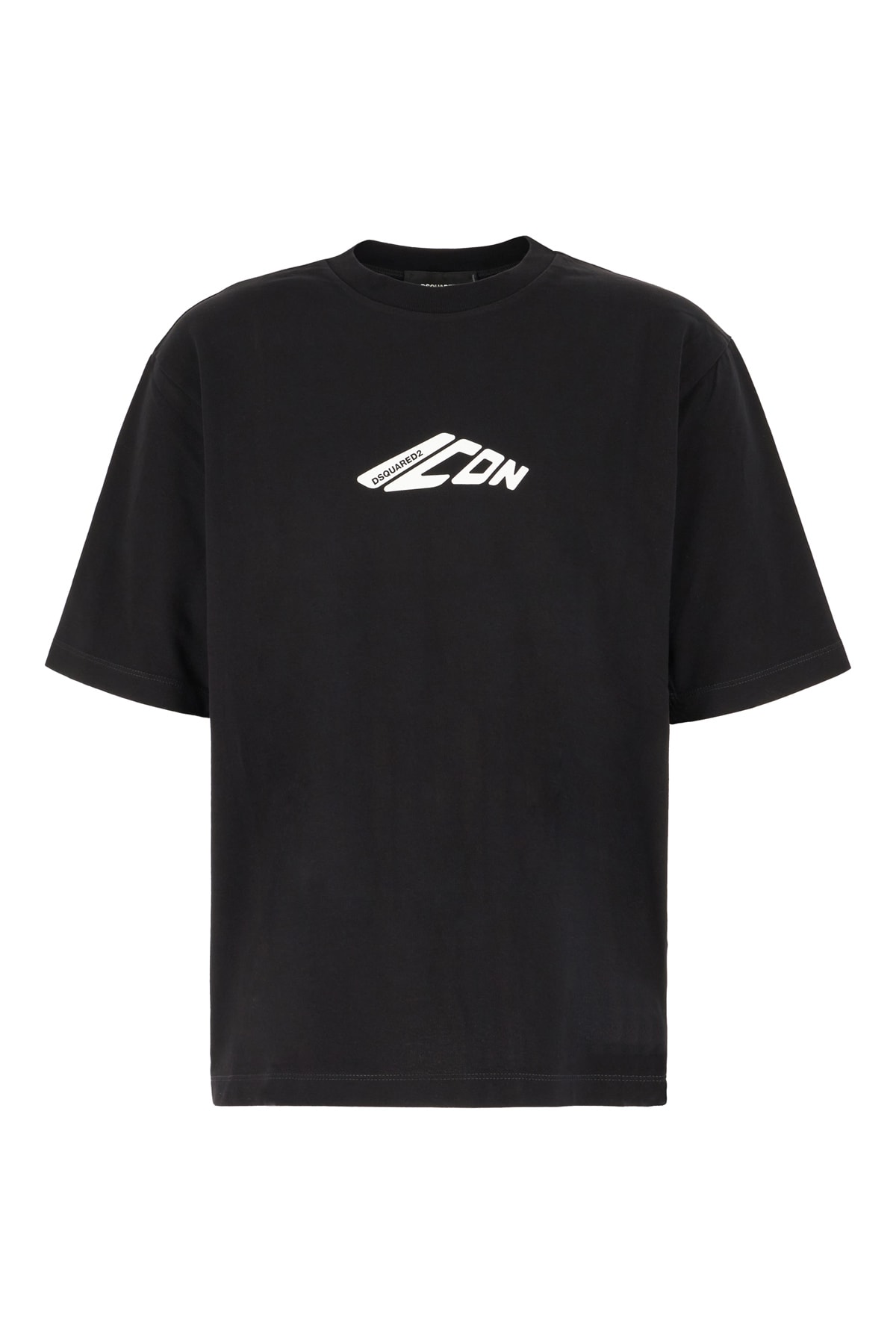 Shop Dsquared2 Black Cotton Oversize T-shirt