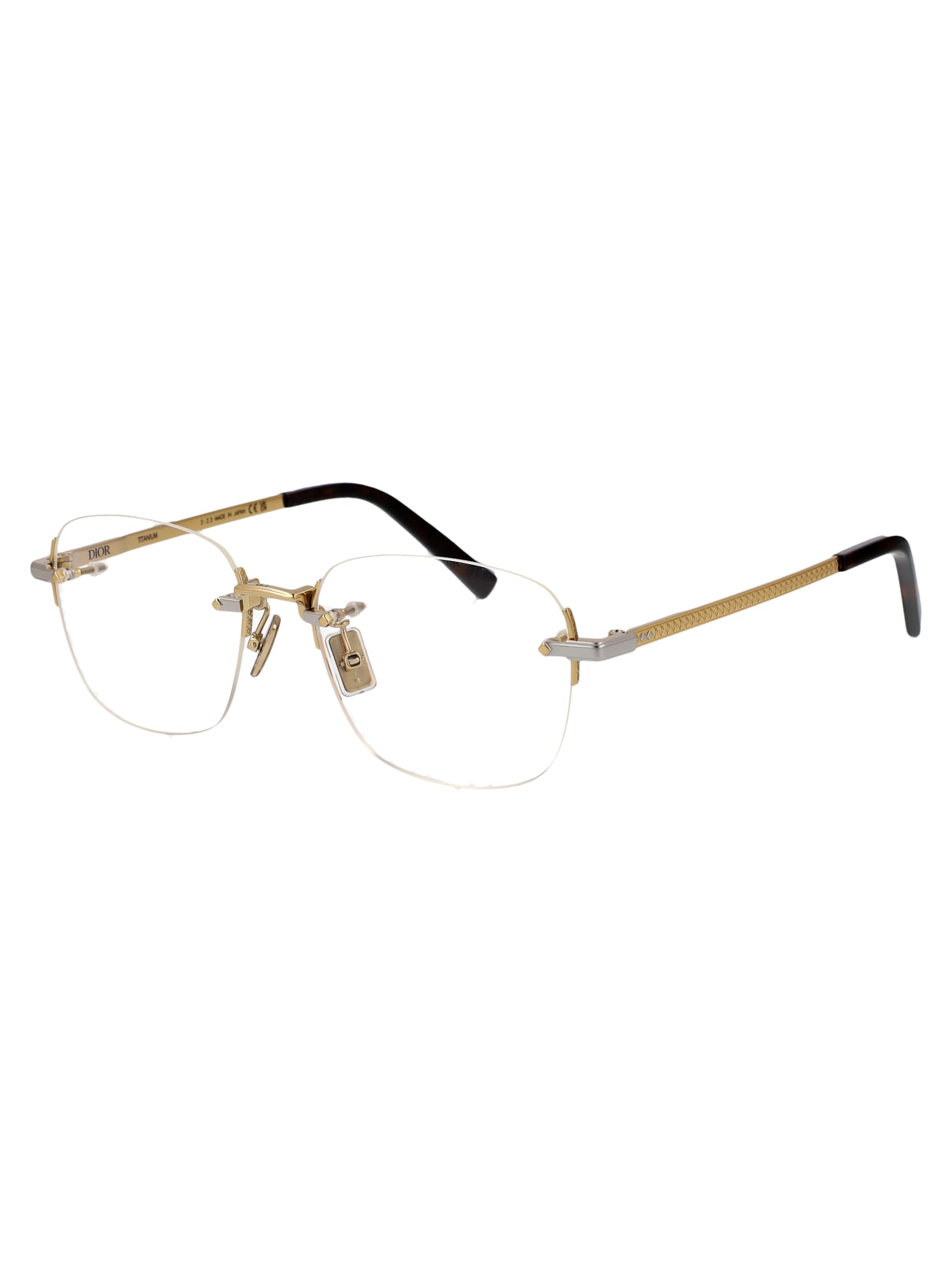 Shop Dior Cd Diamondo S5u Glasses In B300 Gold/other