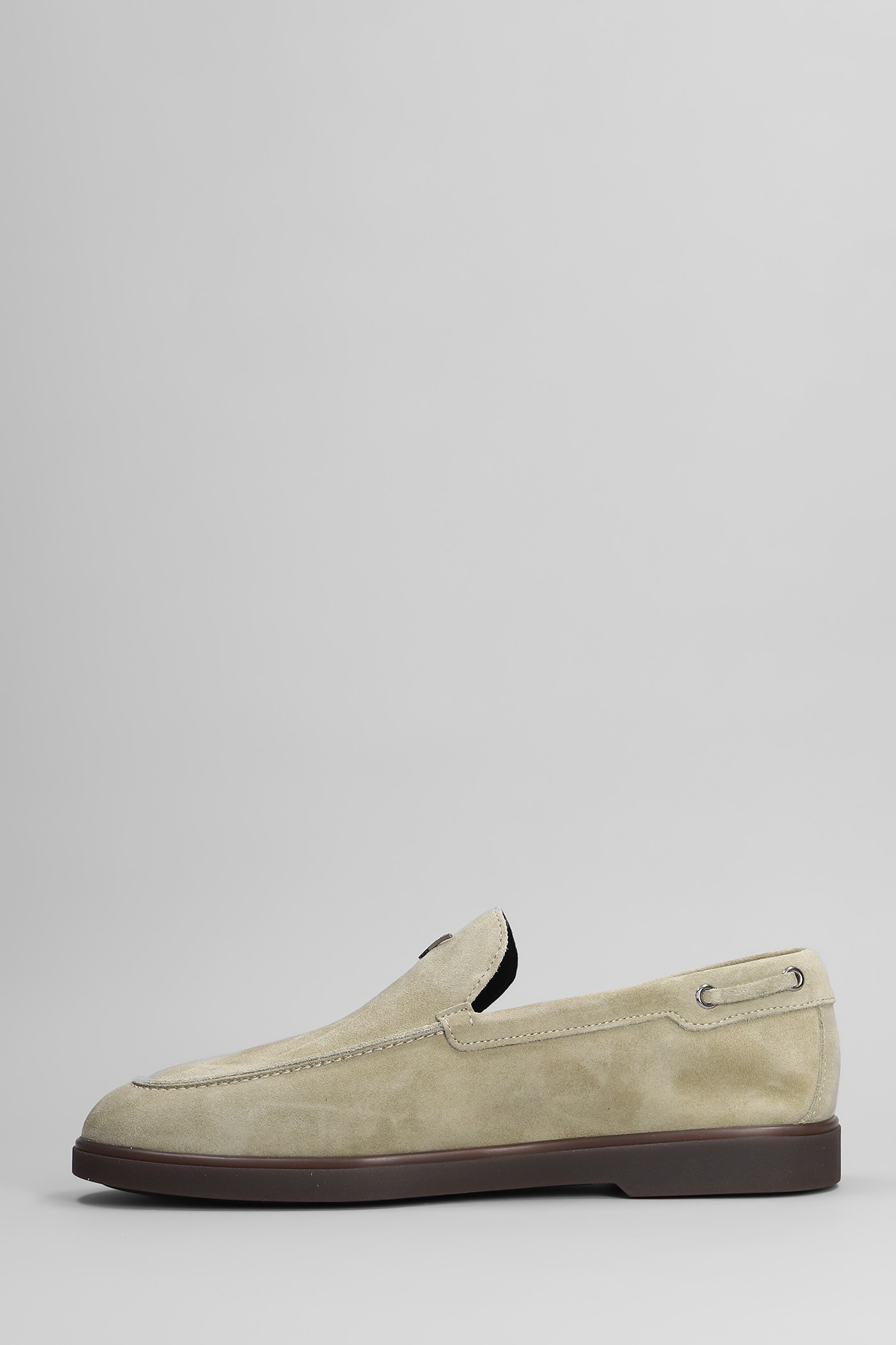 GIUSEPPE ZANOTTI THE MAUI LOAFERS IN TAUPE SUEDE