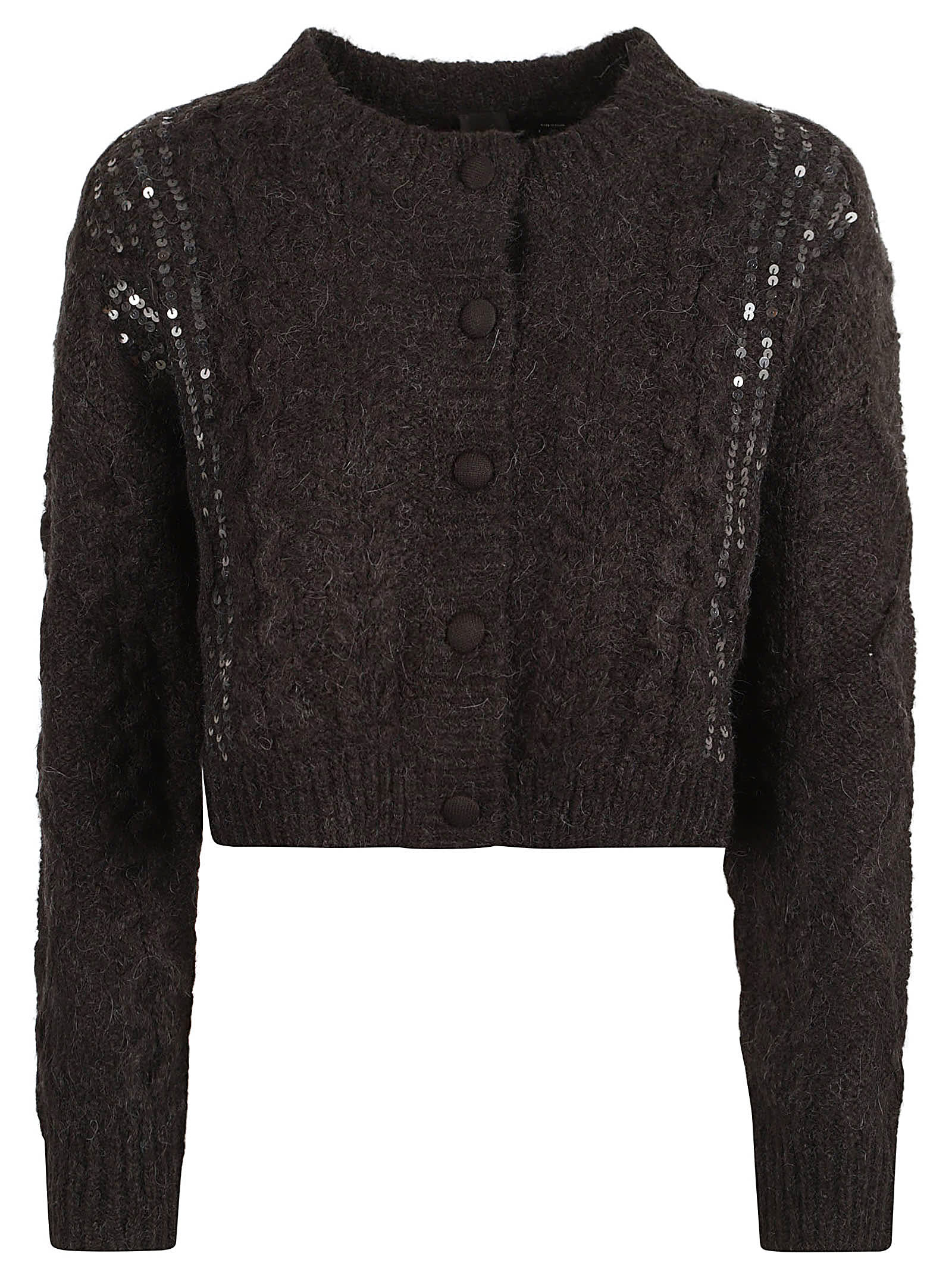 Embellished Cropped Cardigan