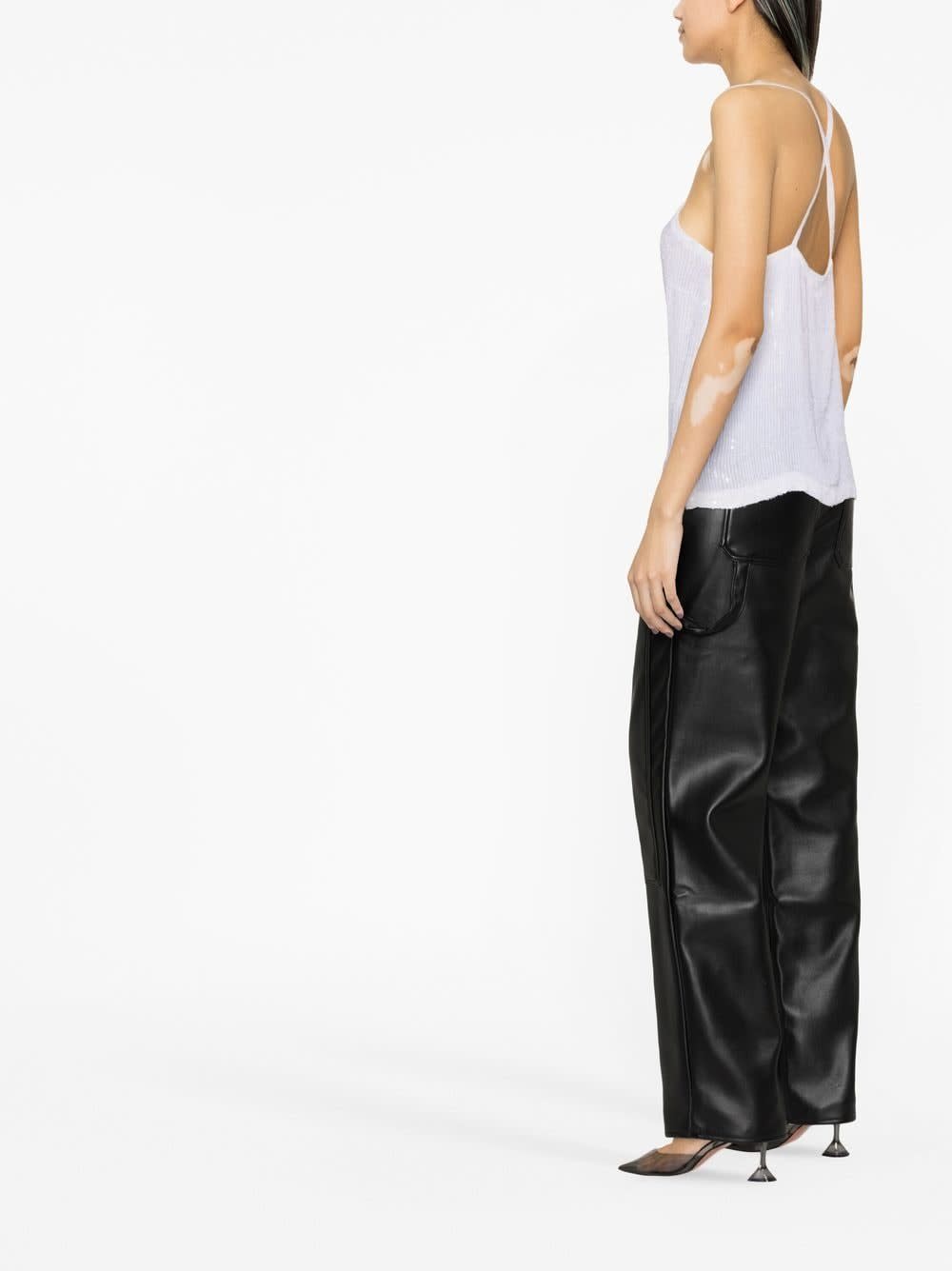 P.a.r.o.s.h Parosh Sequinned Top In White