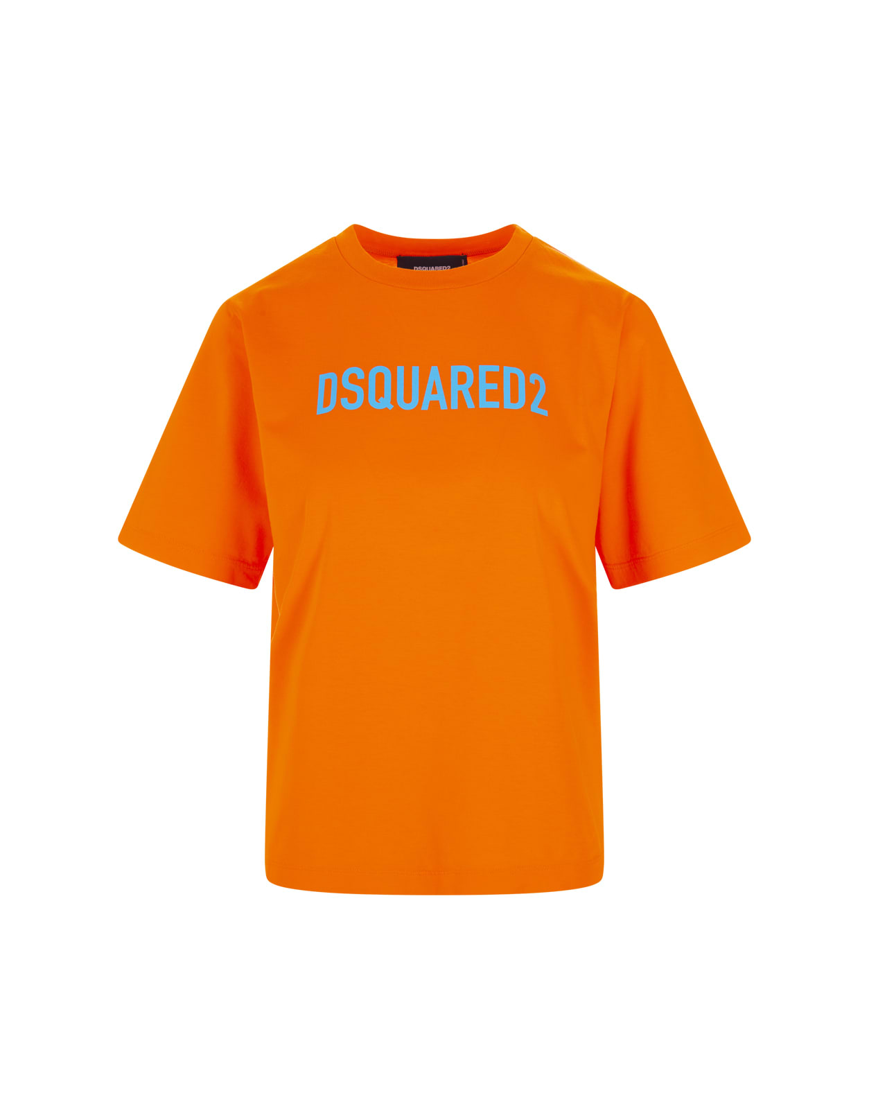 Dsquared2 Woman Orange T-shirt With Logo