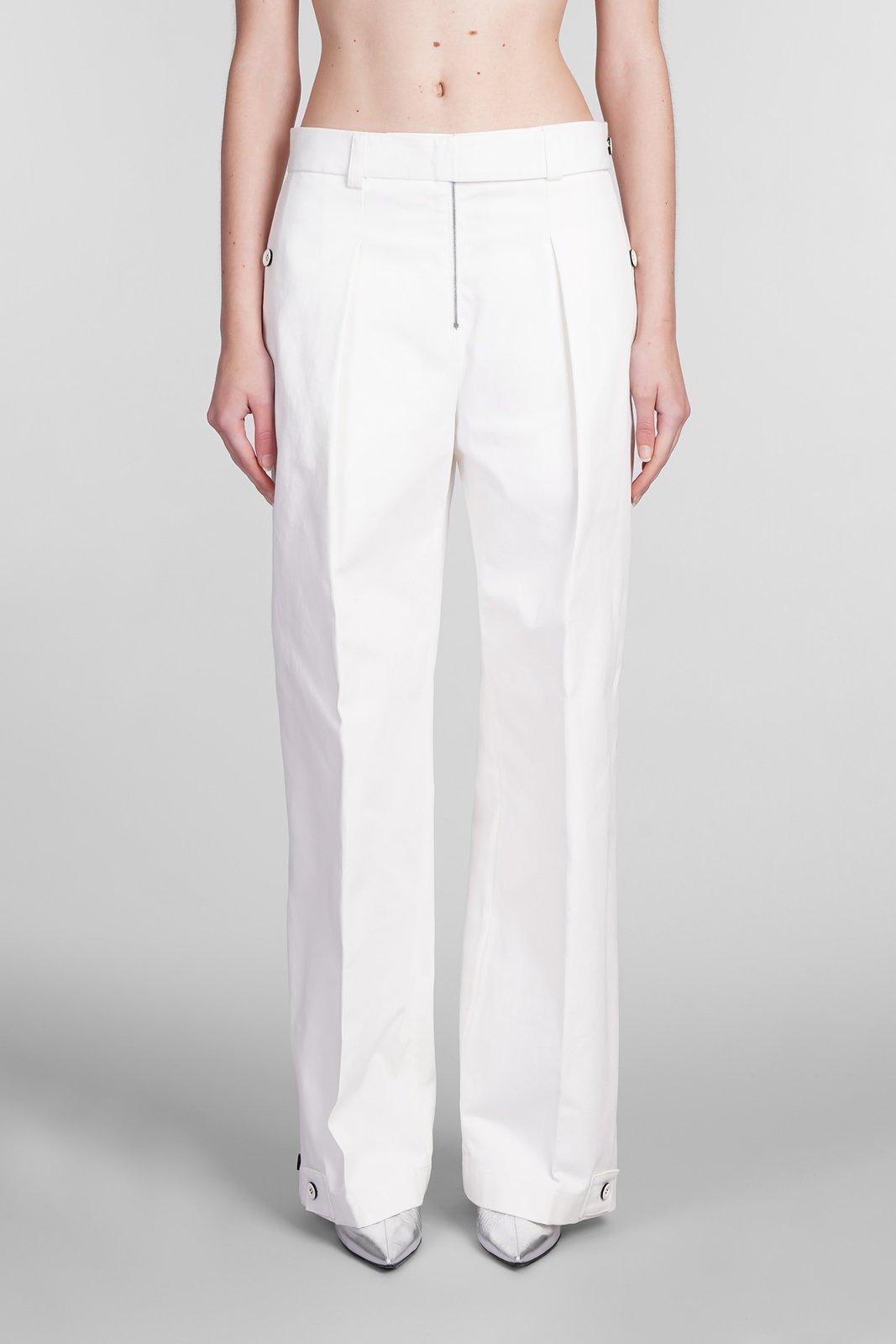 Shop Jil Sander Pleated Palazzo Trousers