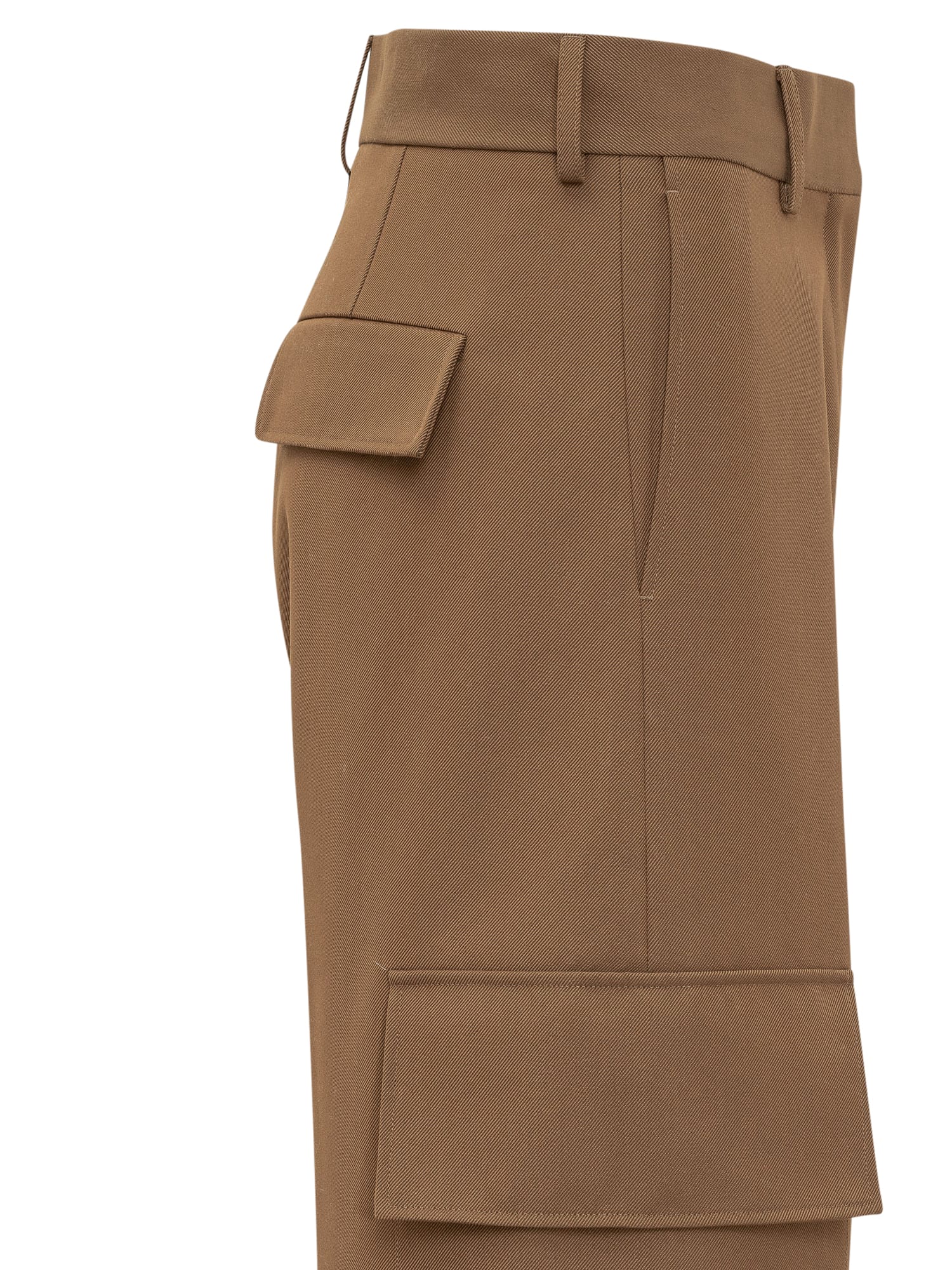 Shop Palm Angels Cargo Pants In Brown