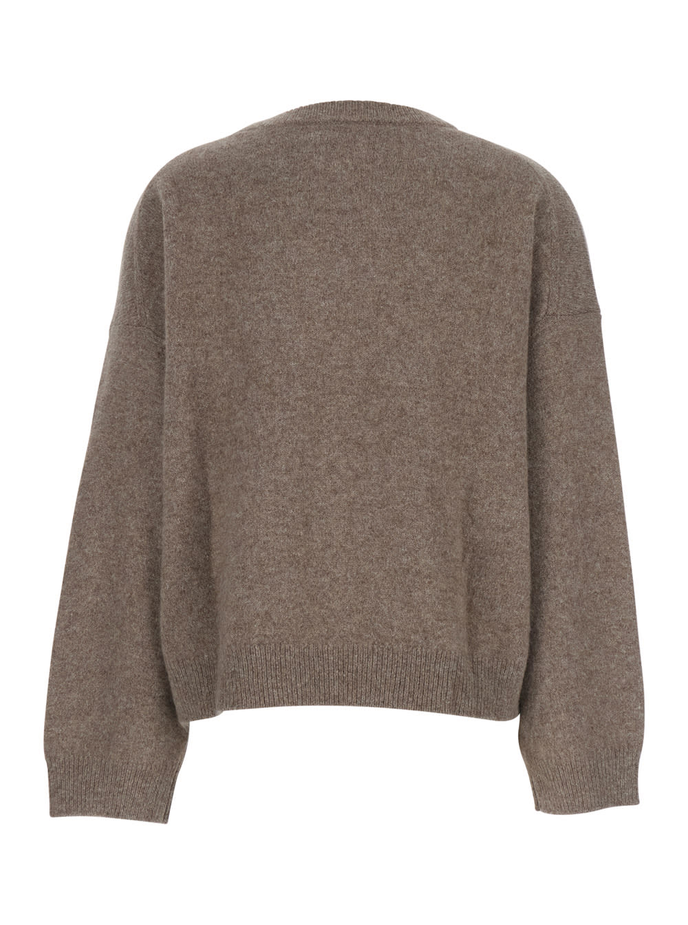 Loulou Studio Tristan Crew Neck Sweater In Brown