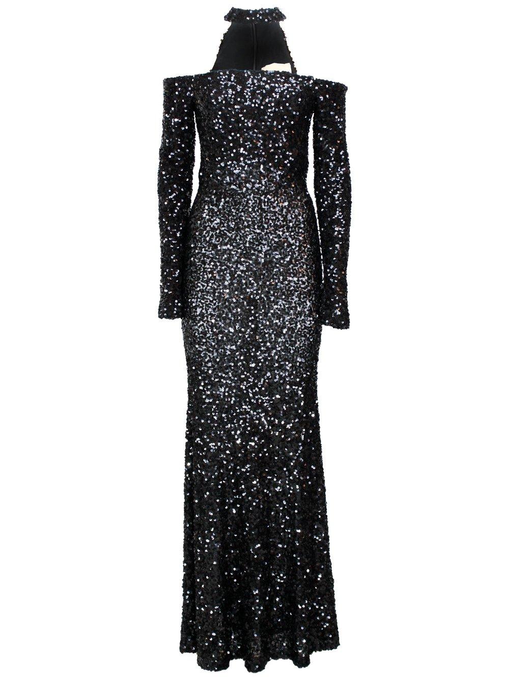 ANIYE BY BIA LONG SEQUINED DRESS