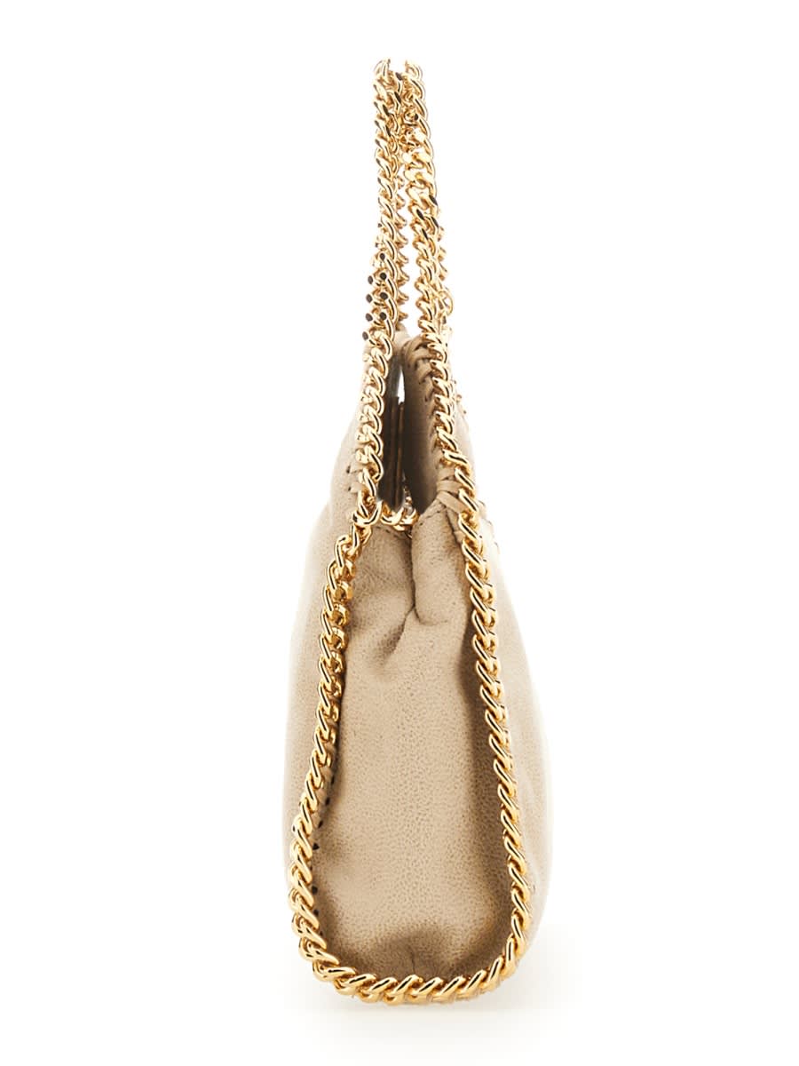 Shop Stella Mccartney Falabella Tiny Bag In Beige