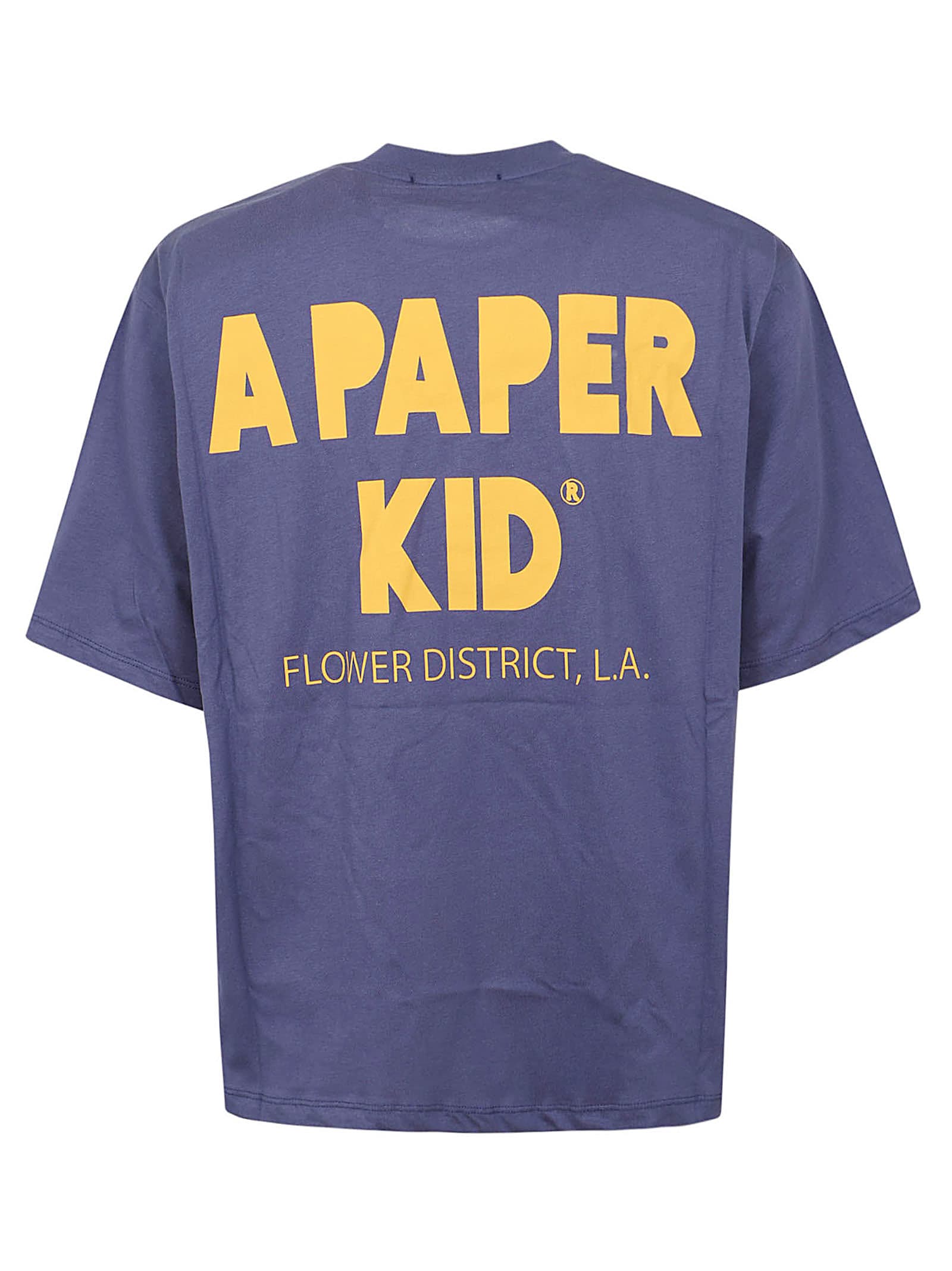 Shop A Paper Kid T-shirt Unisex In Blu Blue