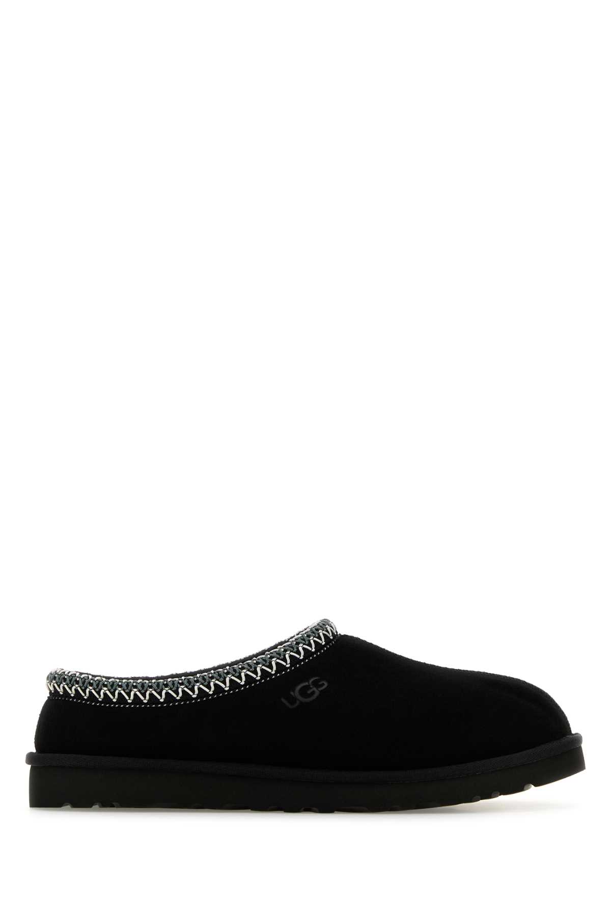 Black Suede Tasman Slippers