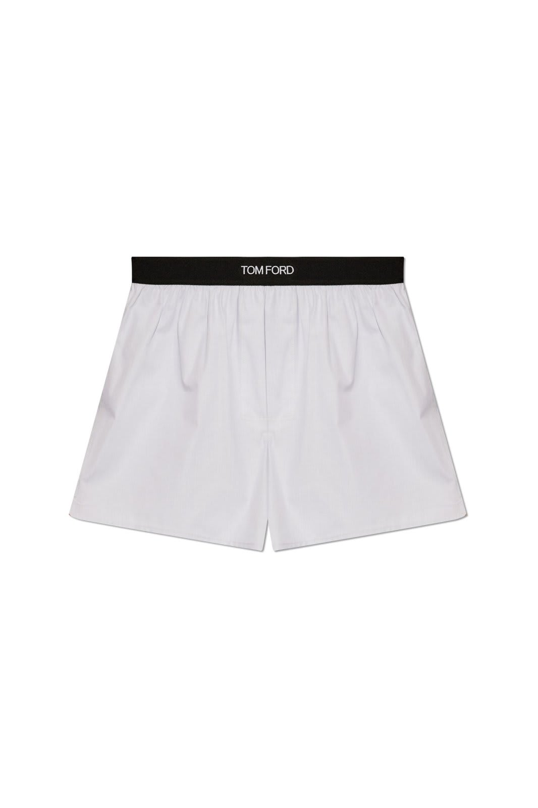 Shop Tom Ford Logo Waistband Boxer Briefs In Grey