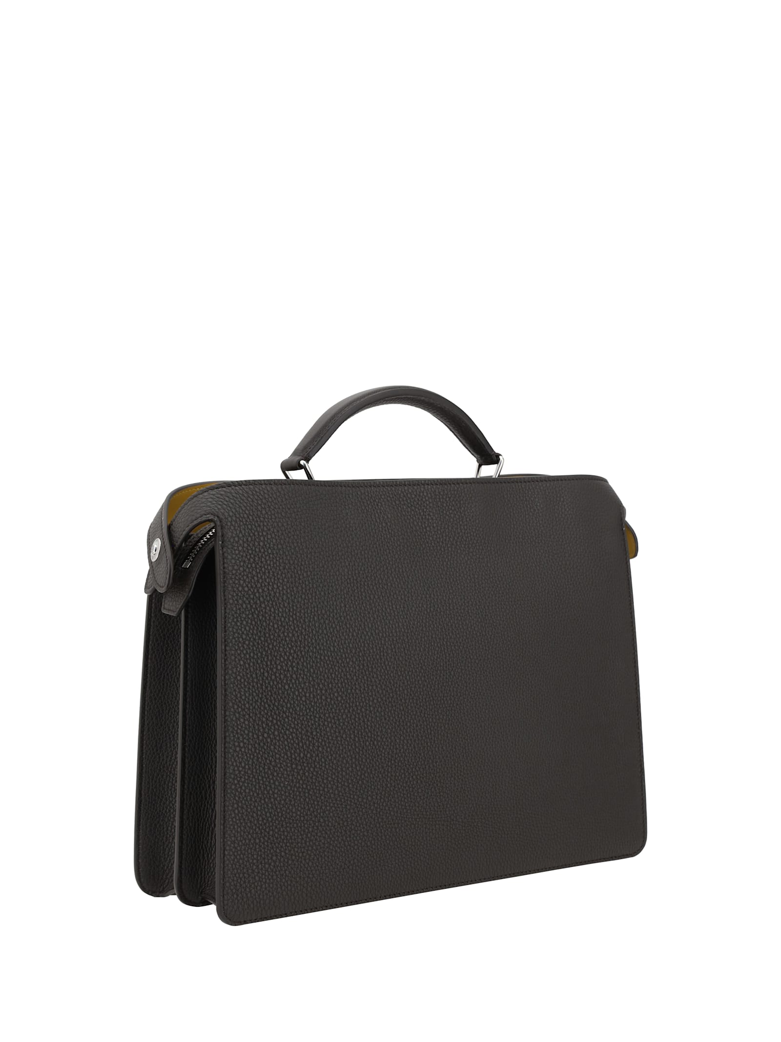 Fendi Top Handle Shoulder Bag With Removable Strap In Eba+eba+latte+p