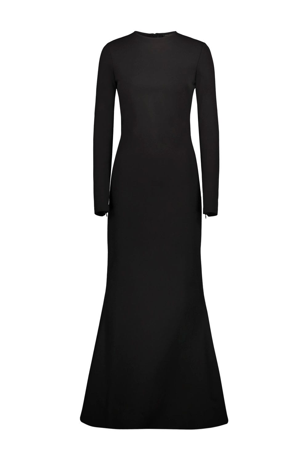 Shop Balenciaga Long Dress In Black Viscose
