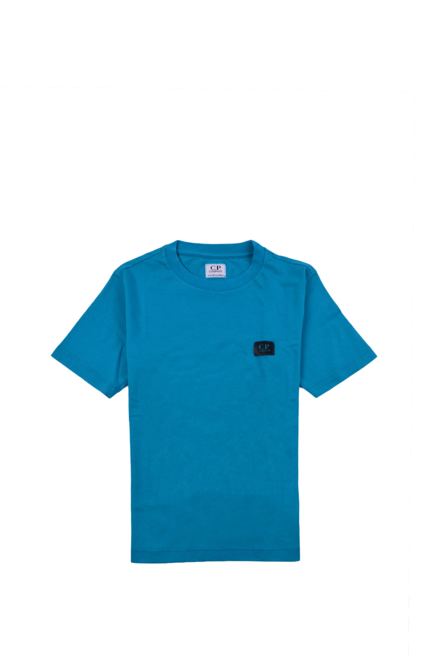 C.p. Company Kids' Cotton T-shirt In Blue