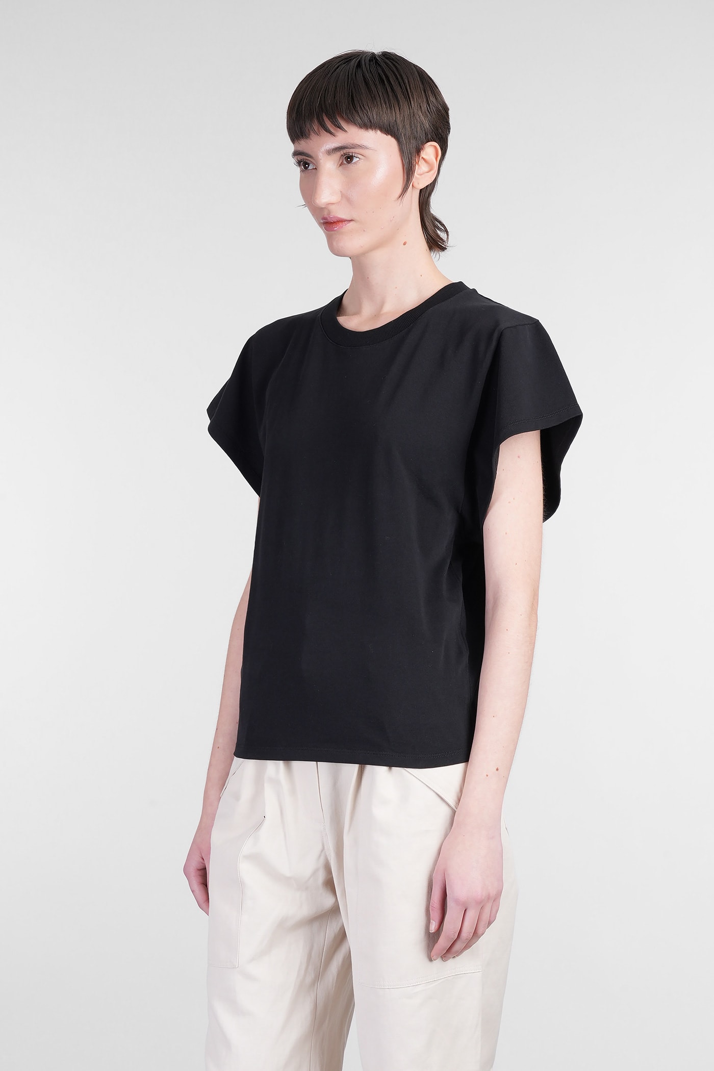 Iro Tabitha T-shirt In Black Cotton