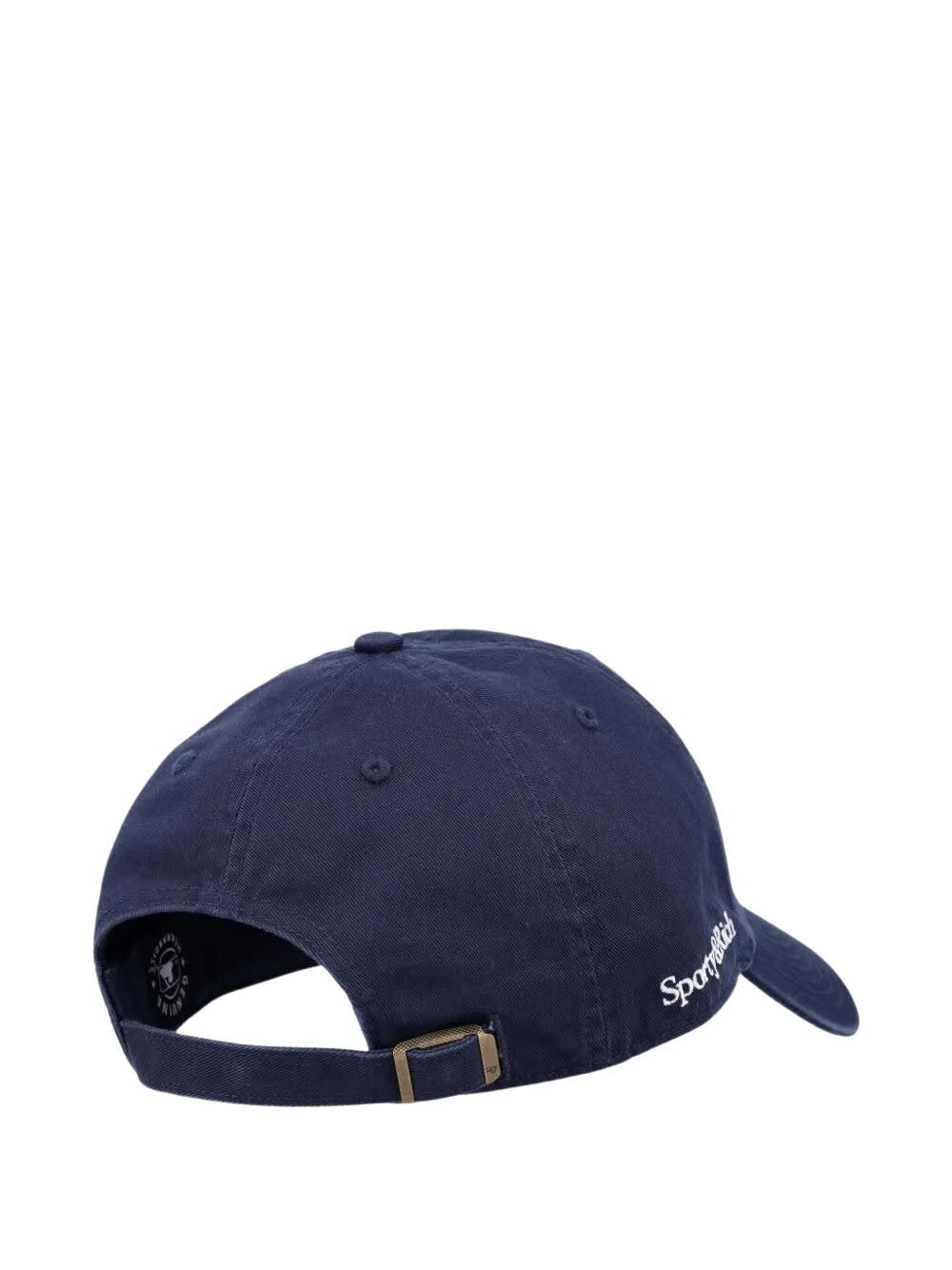 Sporty &amp; Rich Yankees Serif Hat In Blue