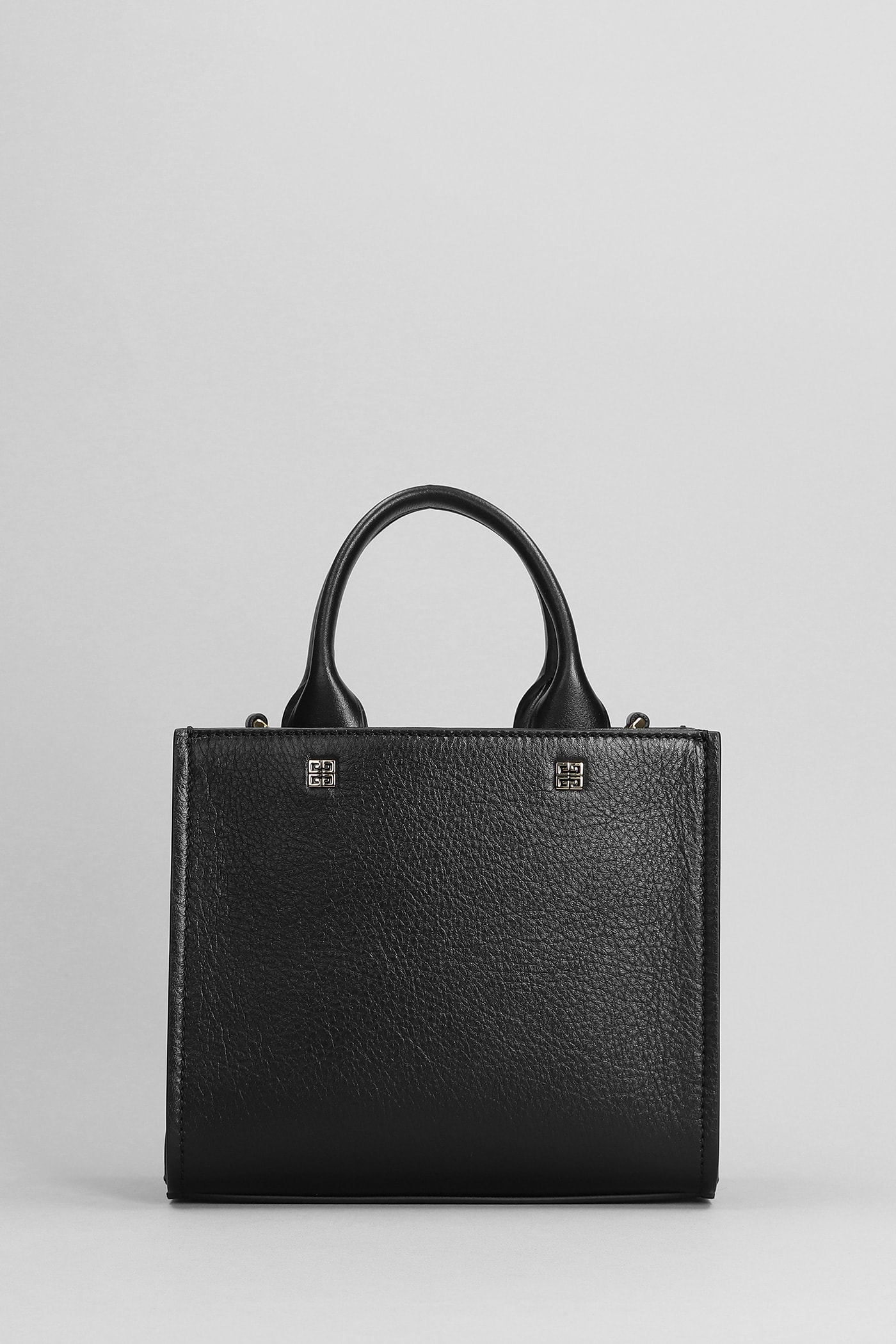 Shop Givenchy G-tote Mini Tote In Black Leather
