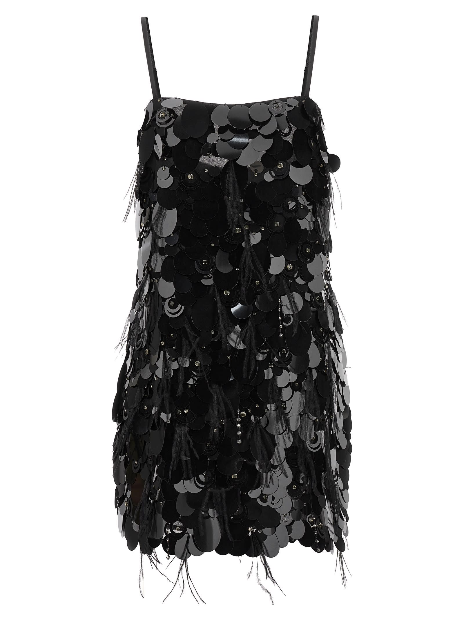 Shop Pinko Vitiano Mini Dress In Black