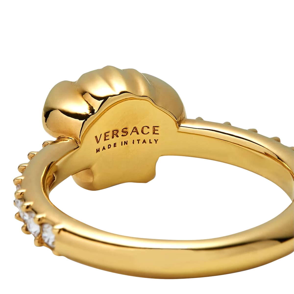 Shop Versace La Medusa Ring In Oro