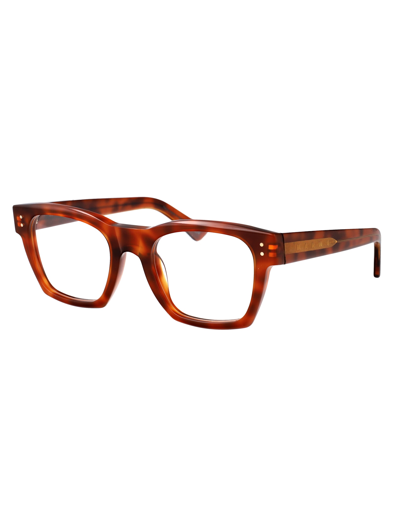 Marni Eyewear Abiod Glasses In Blonde Havana