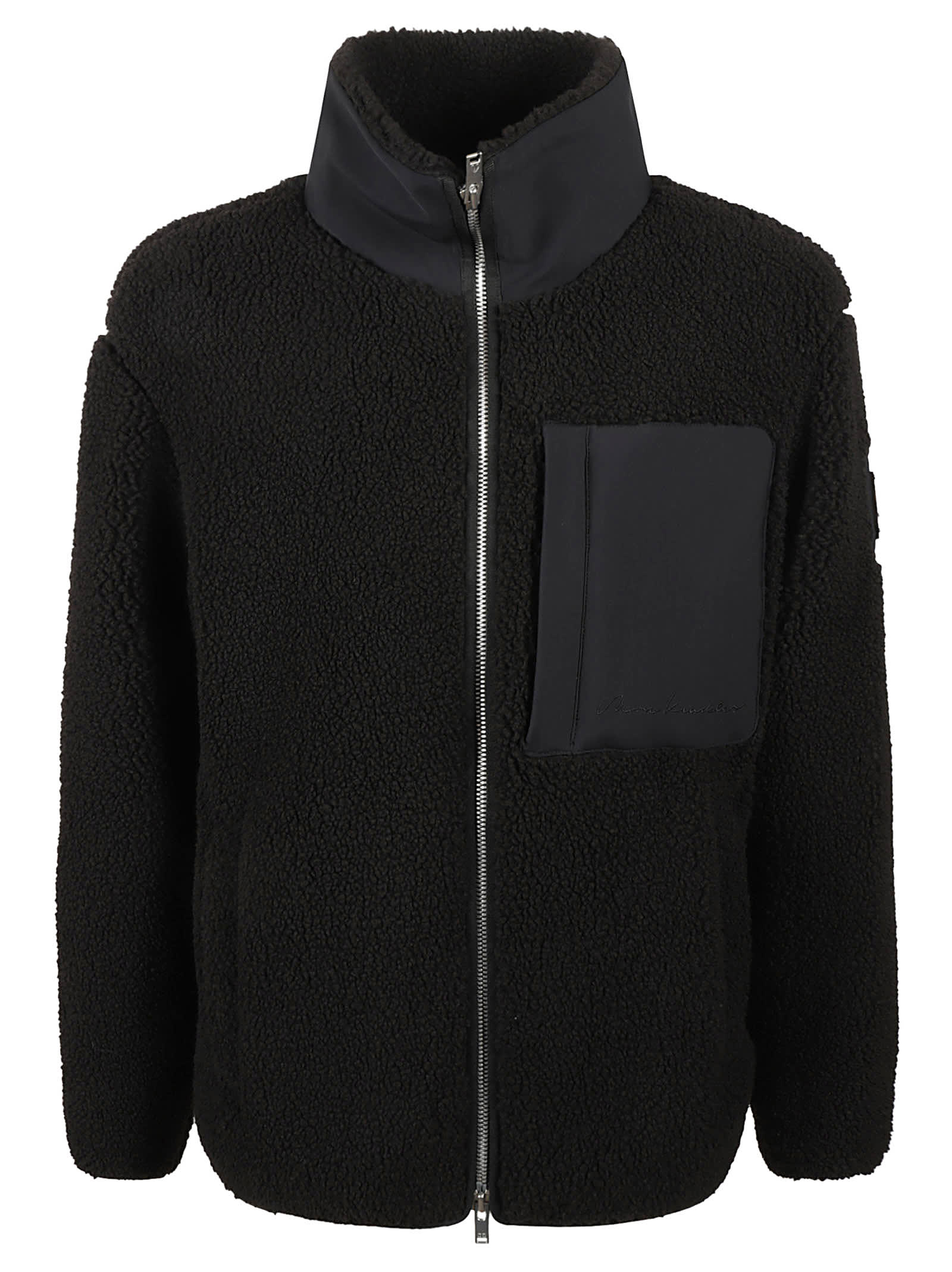 Moose Knuckles Pocket Detail Zip Jacket In Black