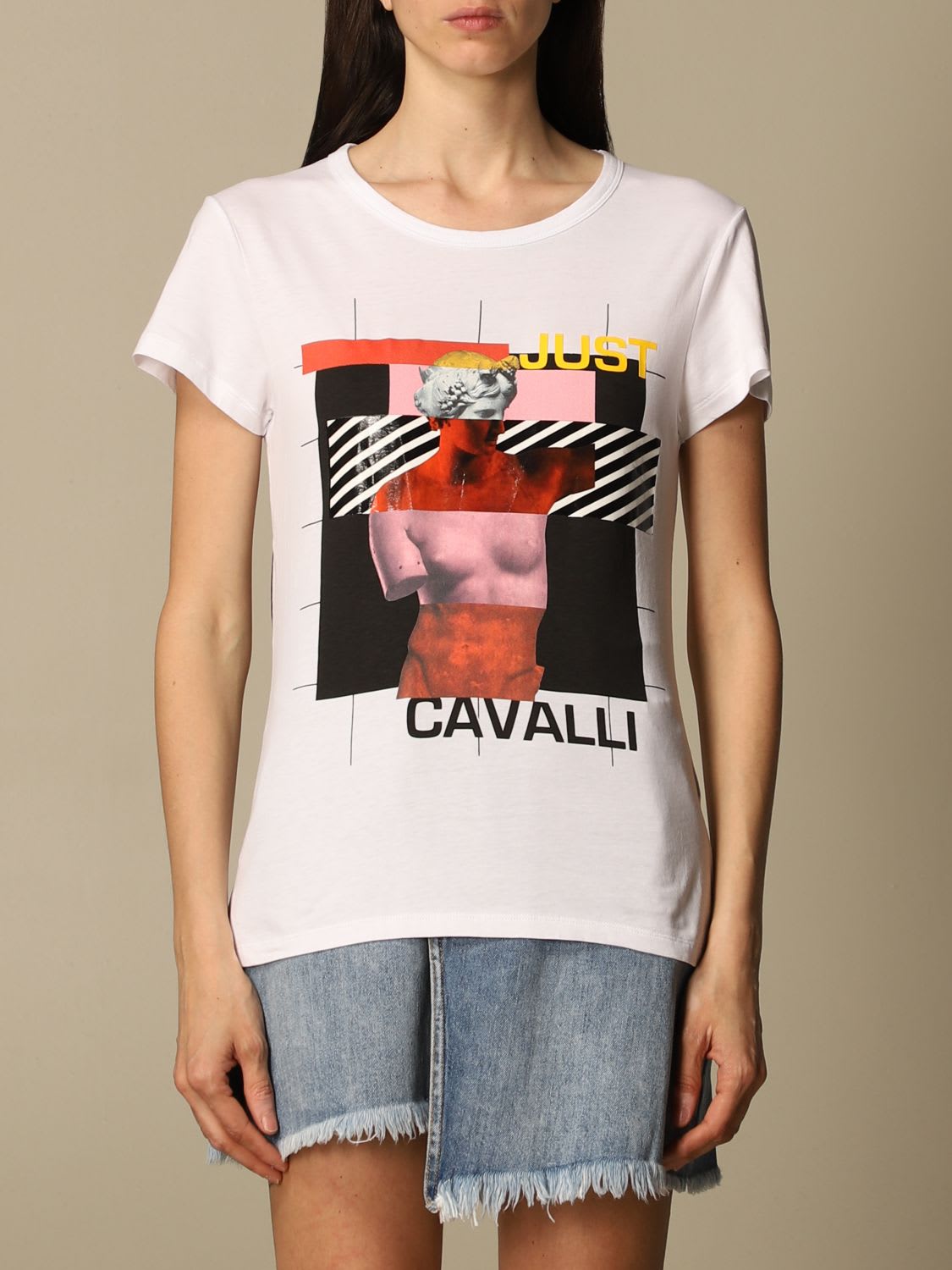Just Cavalli T-shirt Just Cavalli T-shirt With Big Print