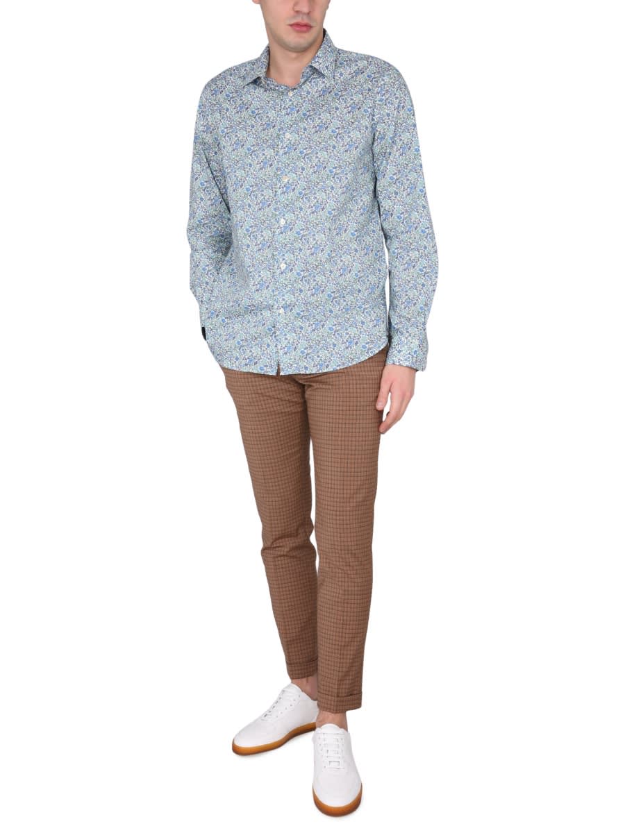 Shop Paul Smith Liberty Patterned Shirt In Multicolour
