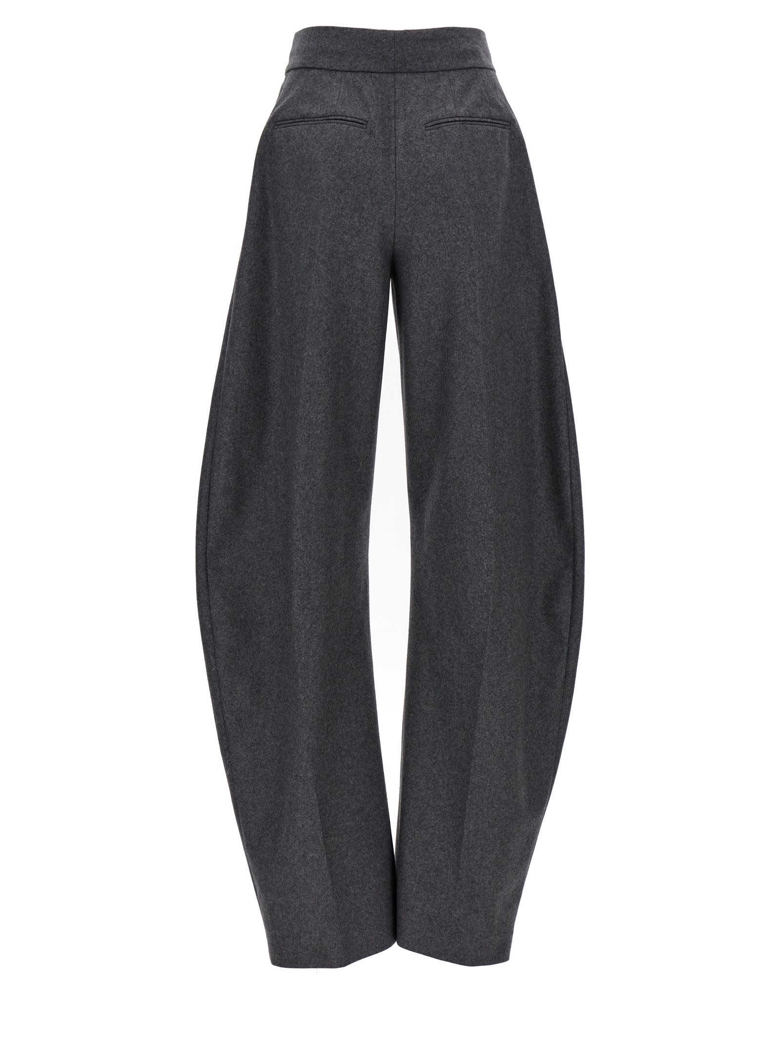 Shop Attico Gary Pants In Grey