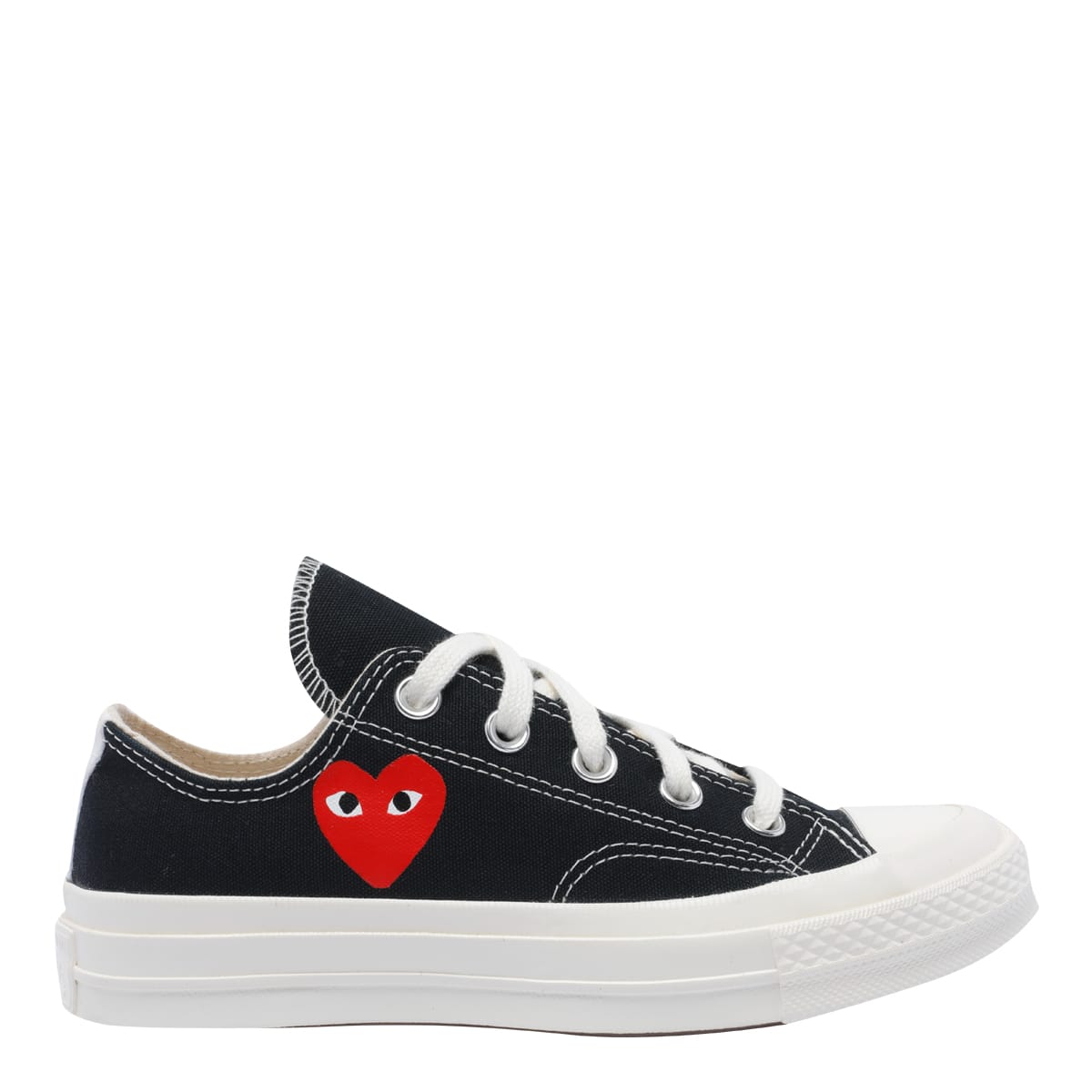 Comme Des Garçons Play Chuck Taylor Sneakers In Black