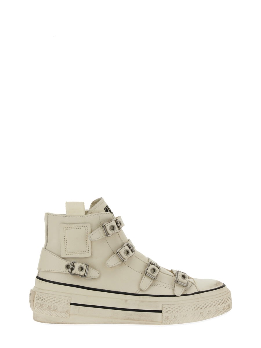 Ash High-top Sneakers With Textured Rubber Sole In Neutral