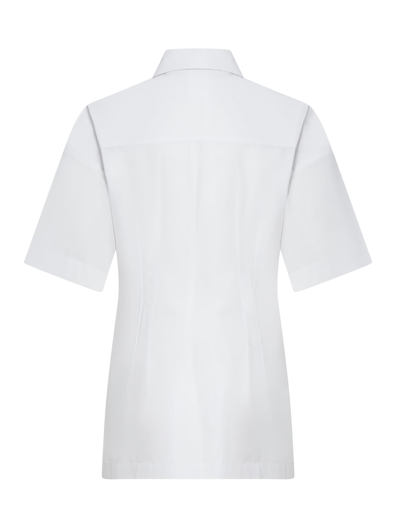 Shop Sportmax Curve Shirt In Optic White