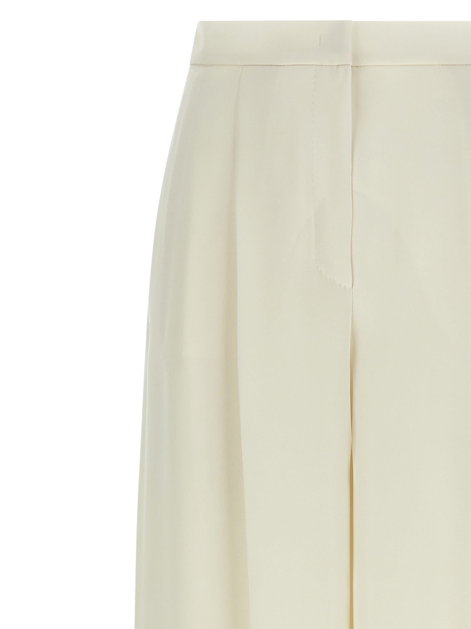 Max Mara White Manetta Pants In White