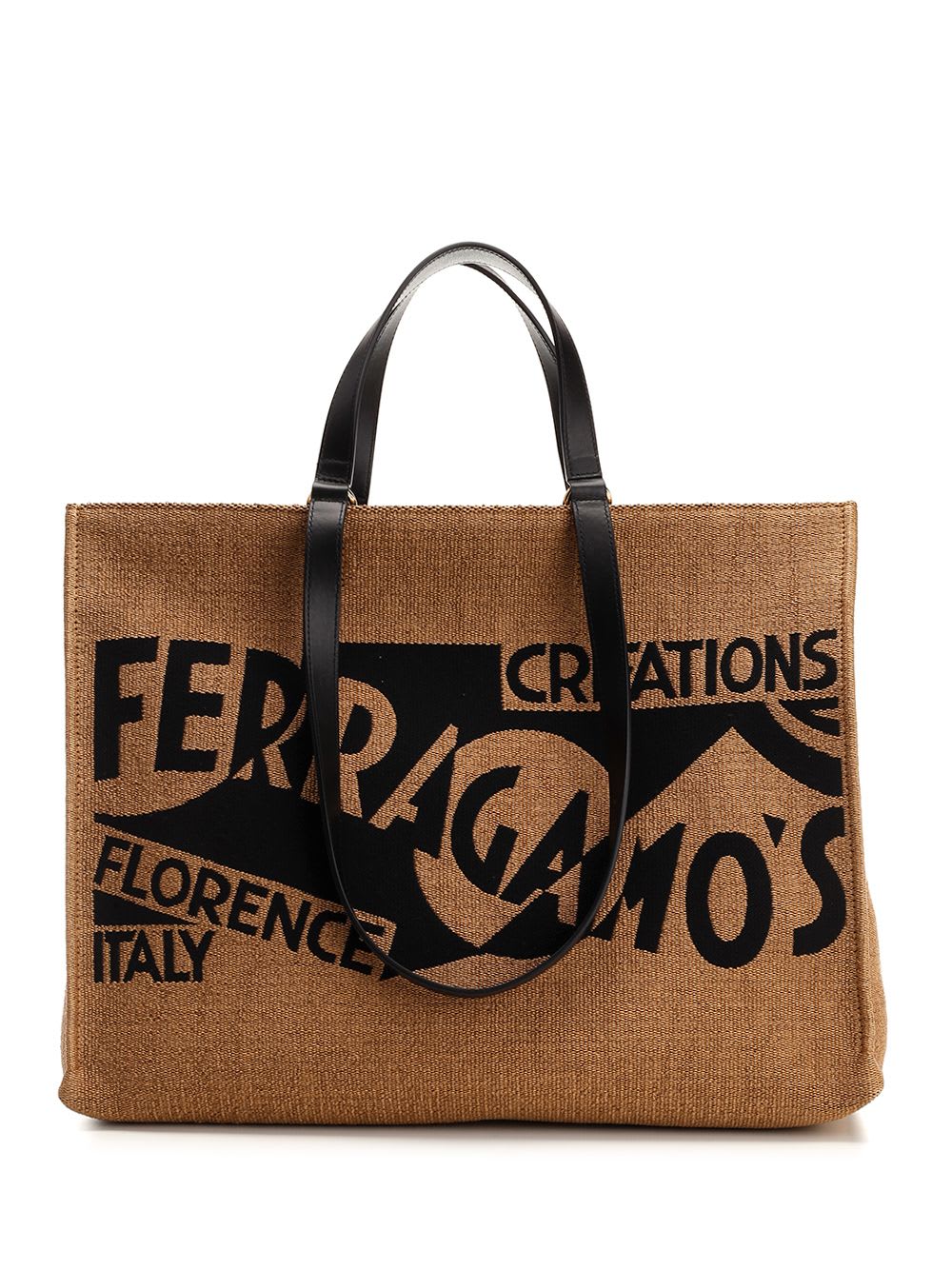 Shop Ferragamo Large Tote Bag With Logo