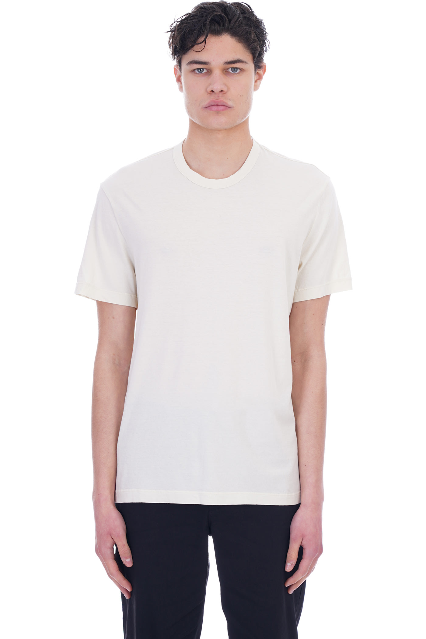 James Perse T-shirt In Beige Cotton