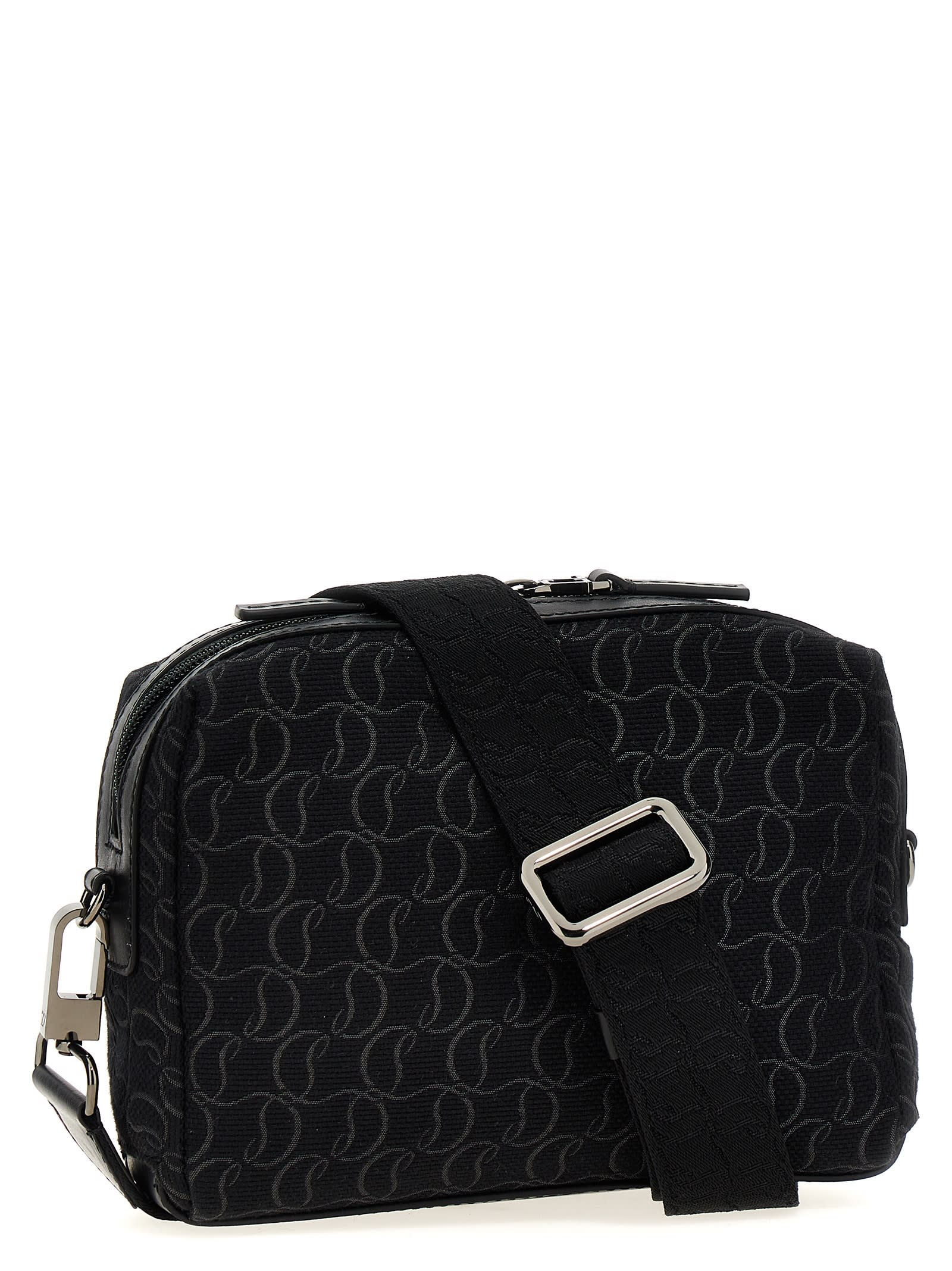 Shop Christian Louboutin Zip N Flap Crossbody Bag In Black