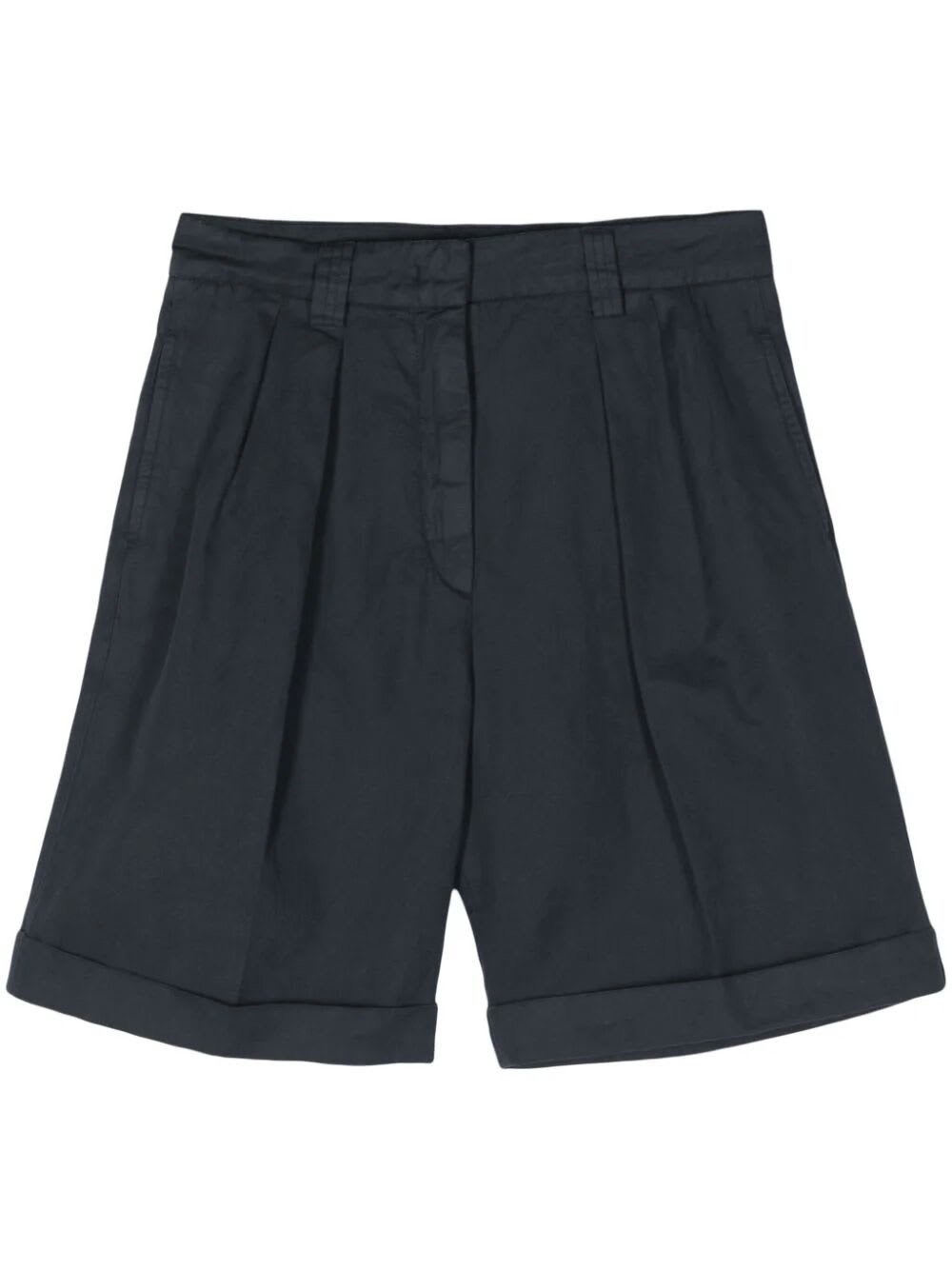 Shop Aspesi Mod 0210 Shorts In Navy