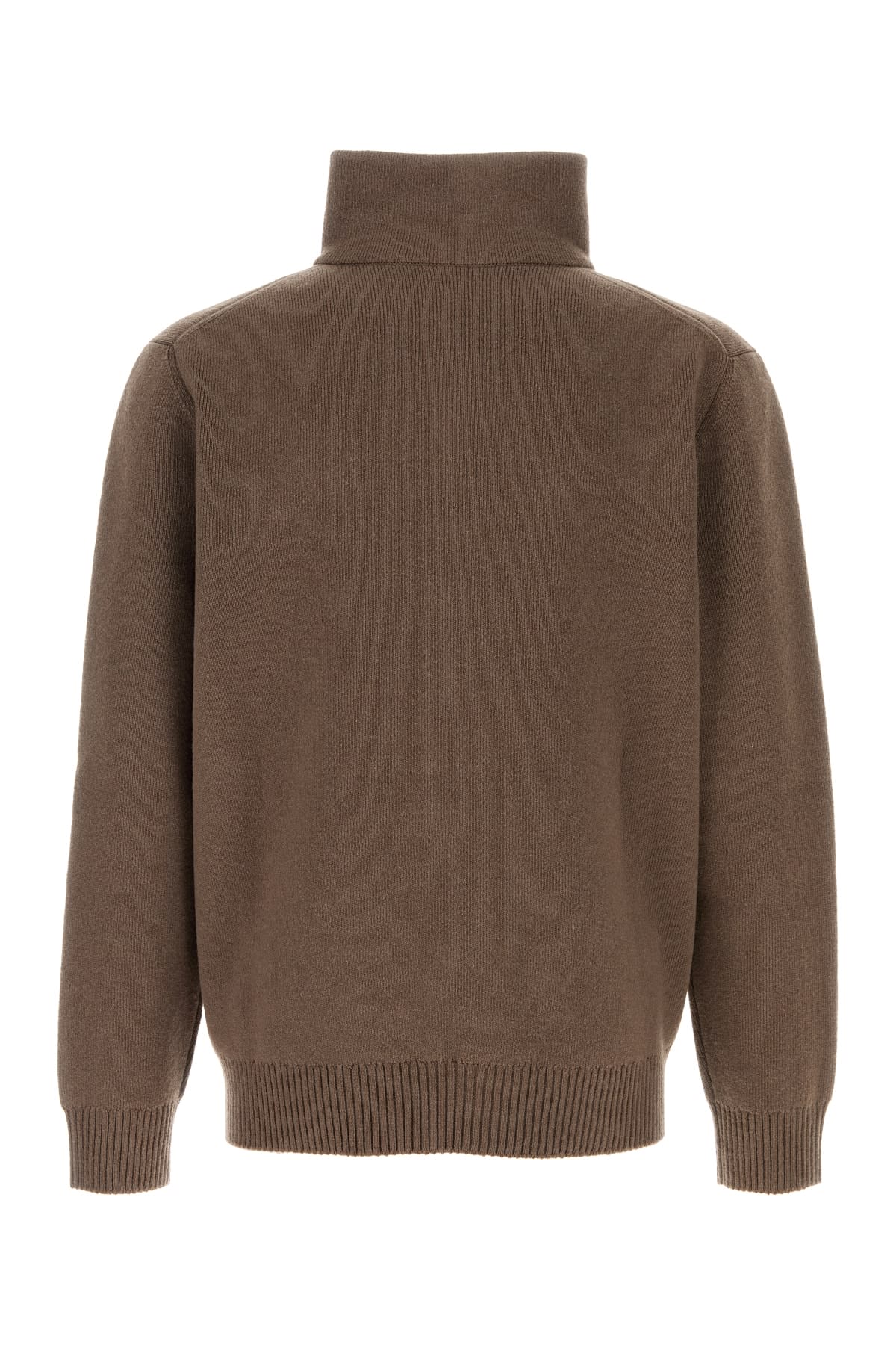 Shop Bottega Veneta Knit Cardigan In Chestnutmelange