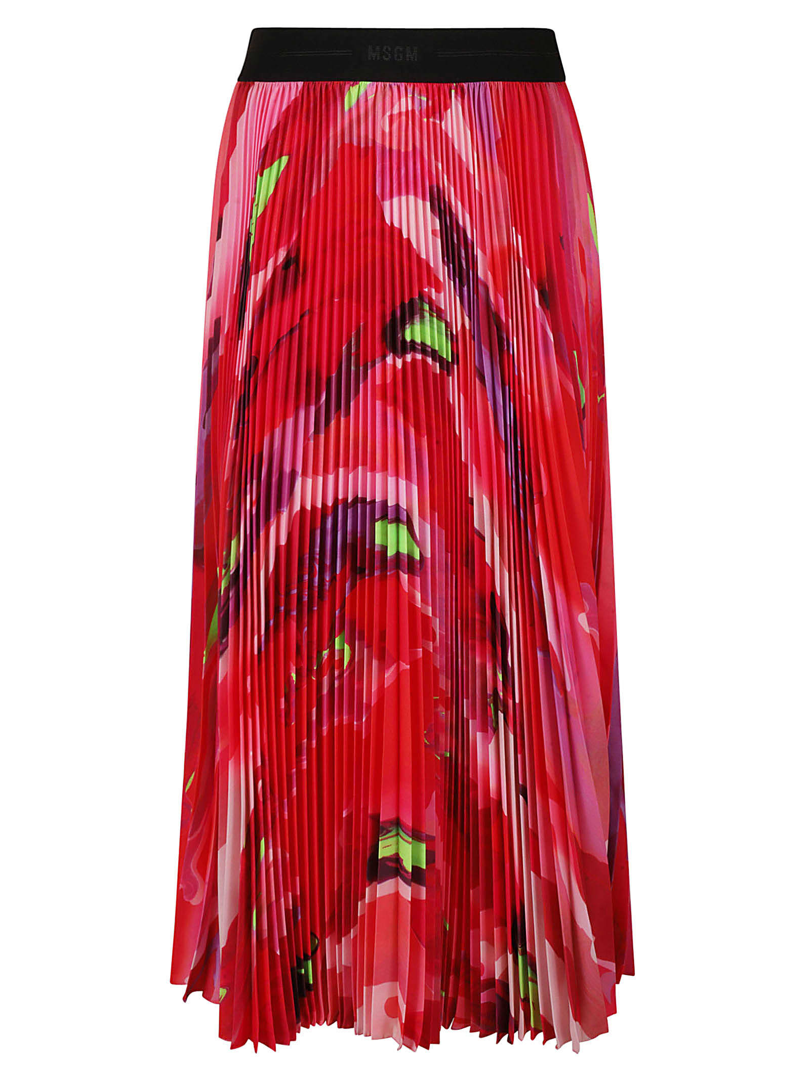 MSGM Tie-dye Pleated Skirt