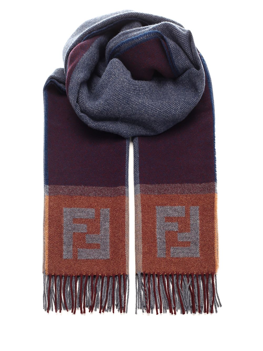 Fendi Wool Scarf In Multicolor