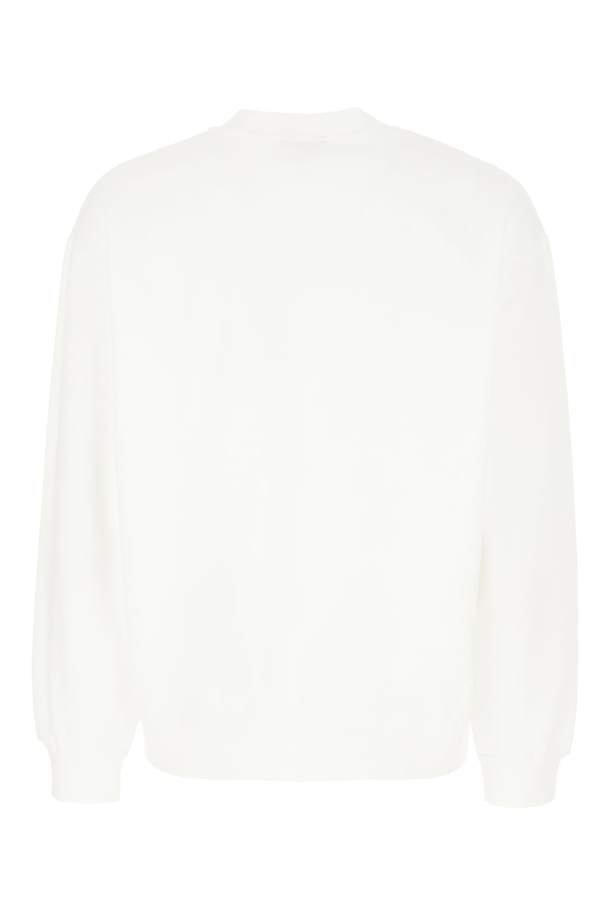 Shop Apc White Stretch Cotton Sweatshirt In Blanc Bleu