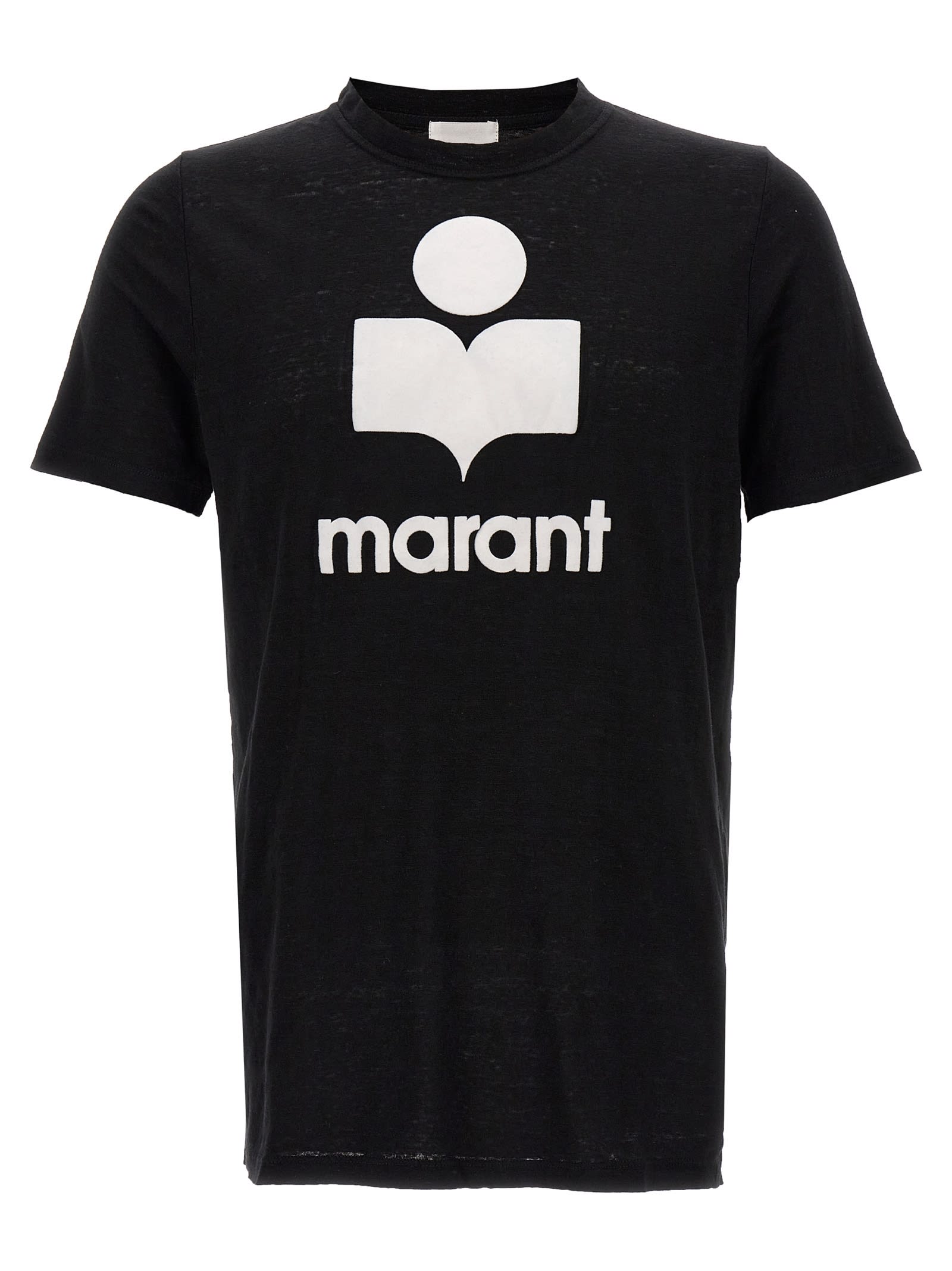 Shop Isabel Marant Karman T-shirt In White/black