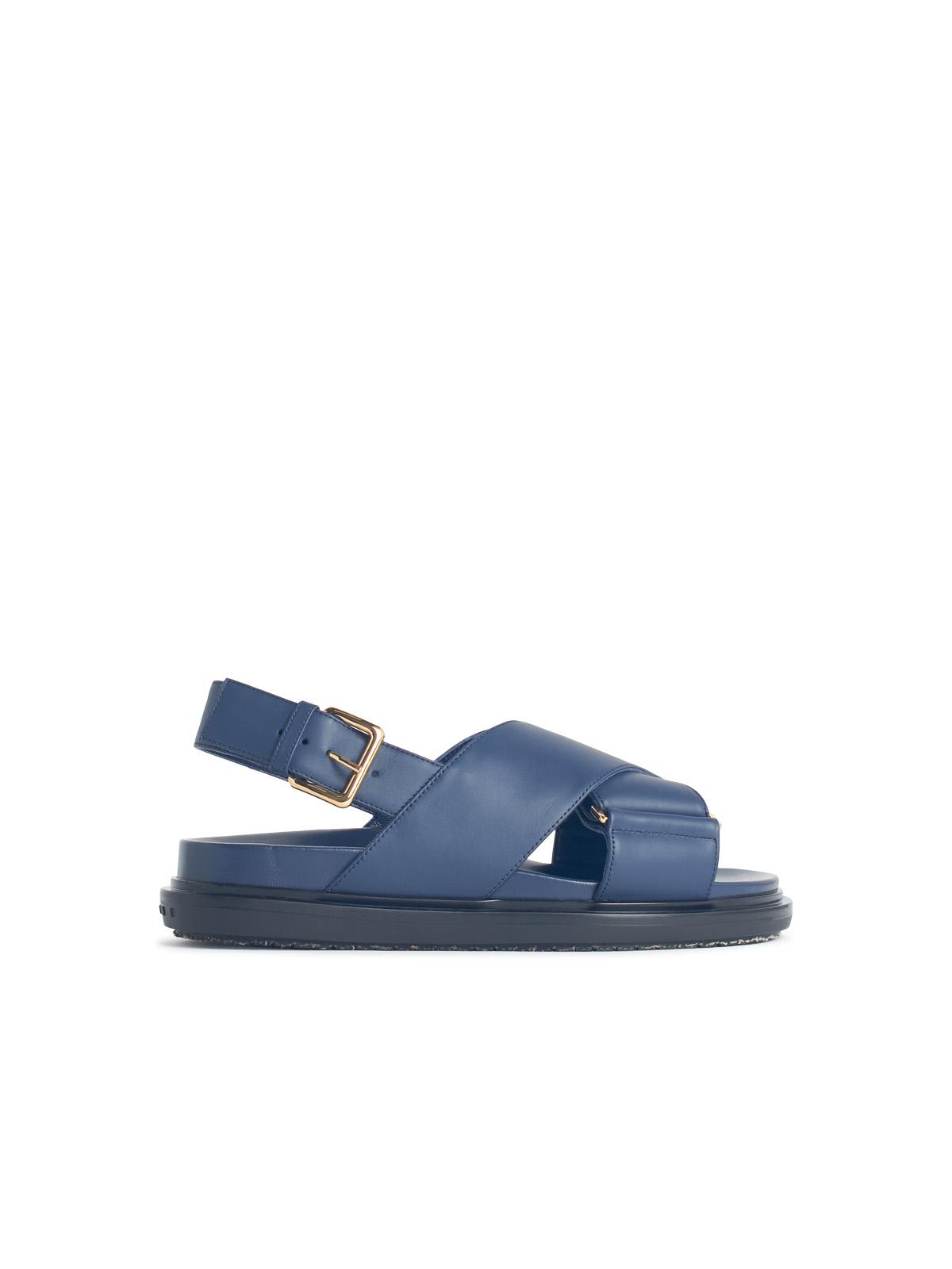 fussbett Blue Leather Sandals