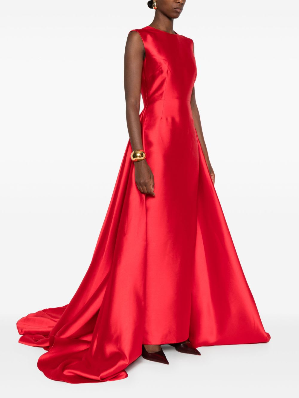 Solace London Larsen Gown In Red