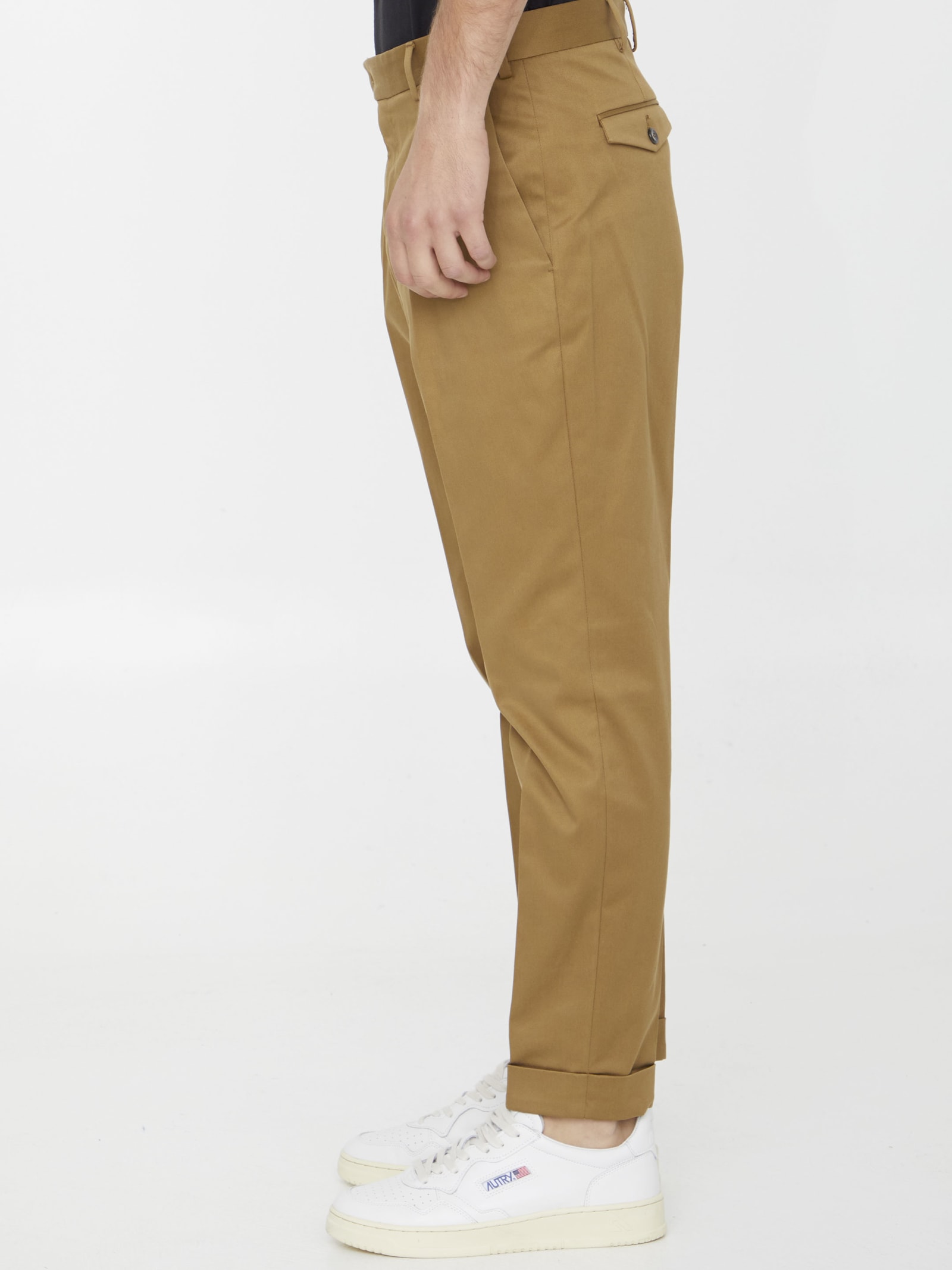 Shop Pt01 Beige Cotton Trousers