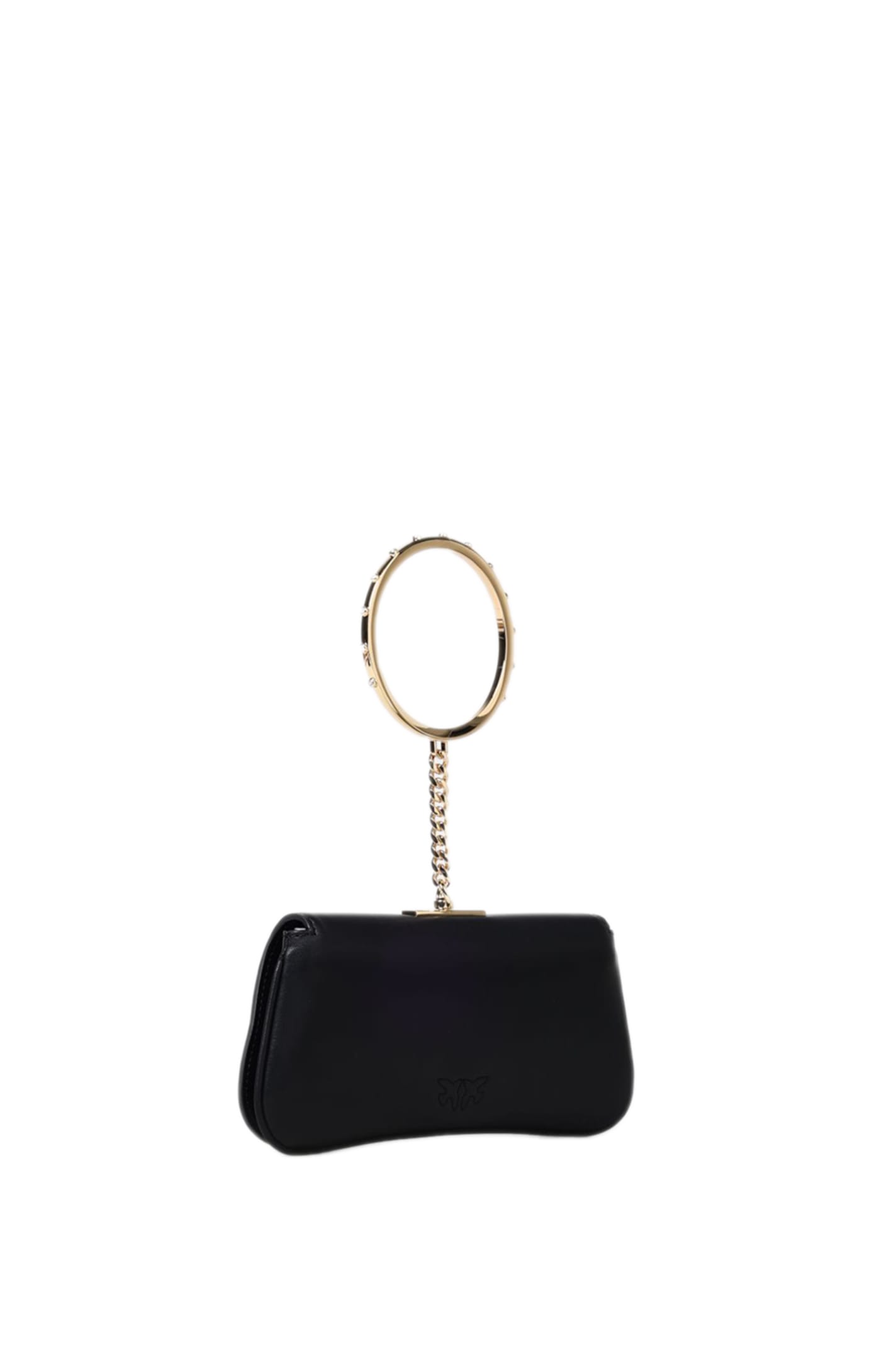 Shop Pinko Marpesia Shoulder Bag In Black